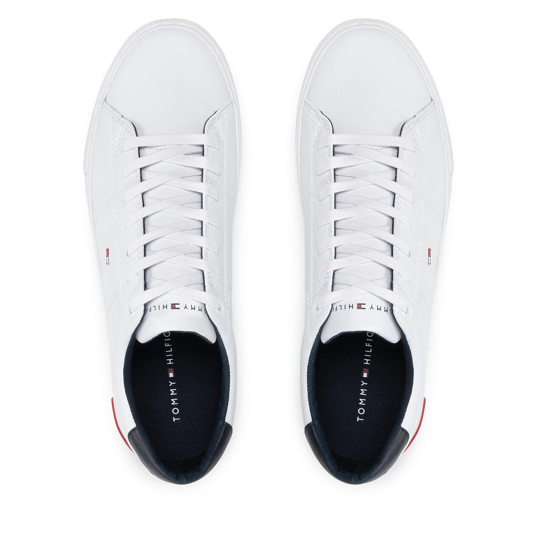 Tommy Hilfiger Сникърси Essential Leather Detail Vulc FM0FM04047 Бял - Pepit.bg