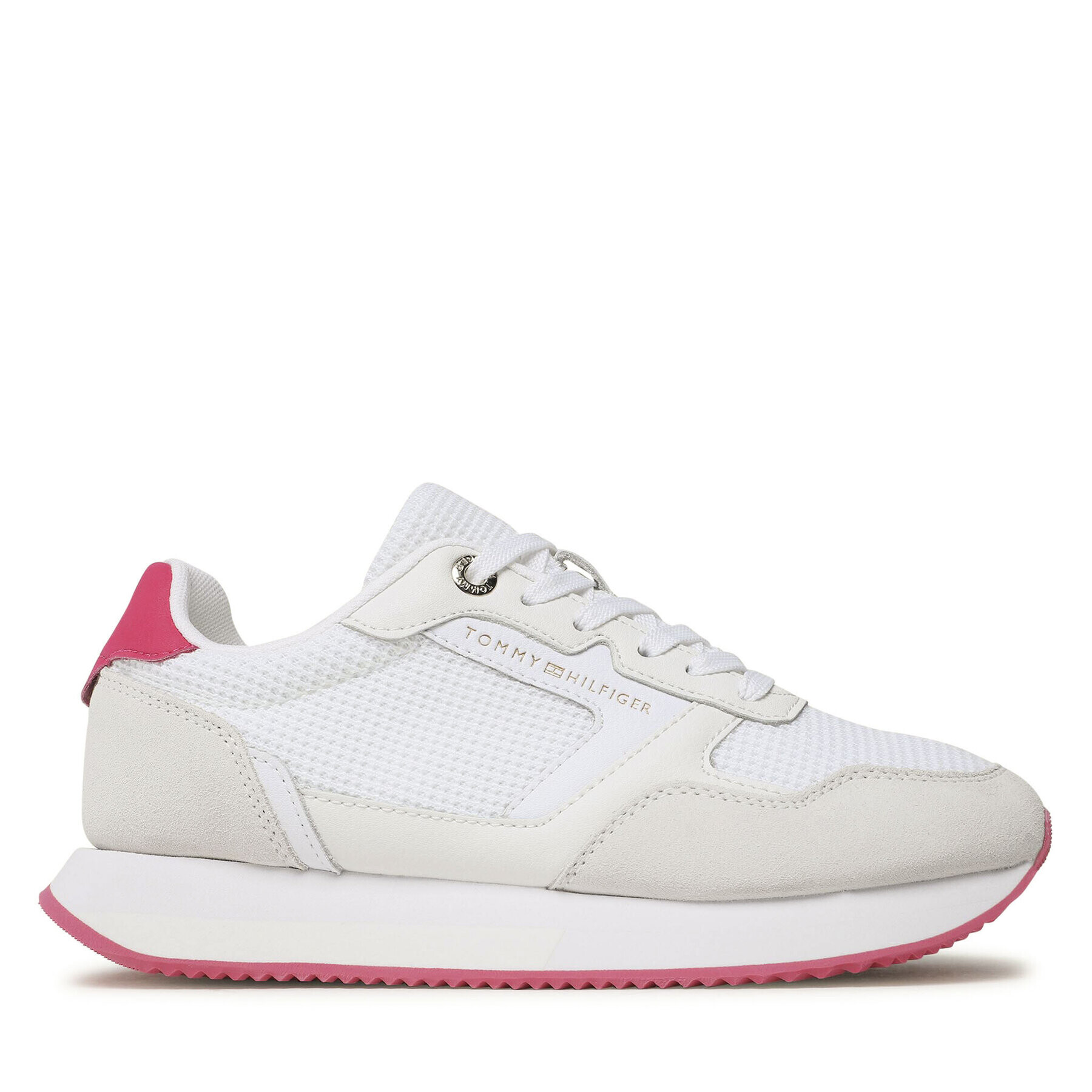 Tommy Hilfiger Сникърси Essential Mesh Runner FW0FW07381 Бял - Pepit.bg