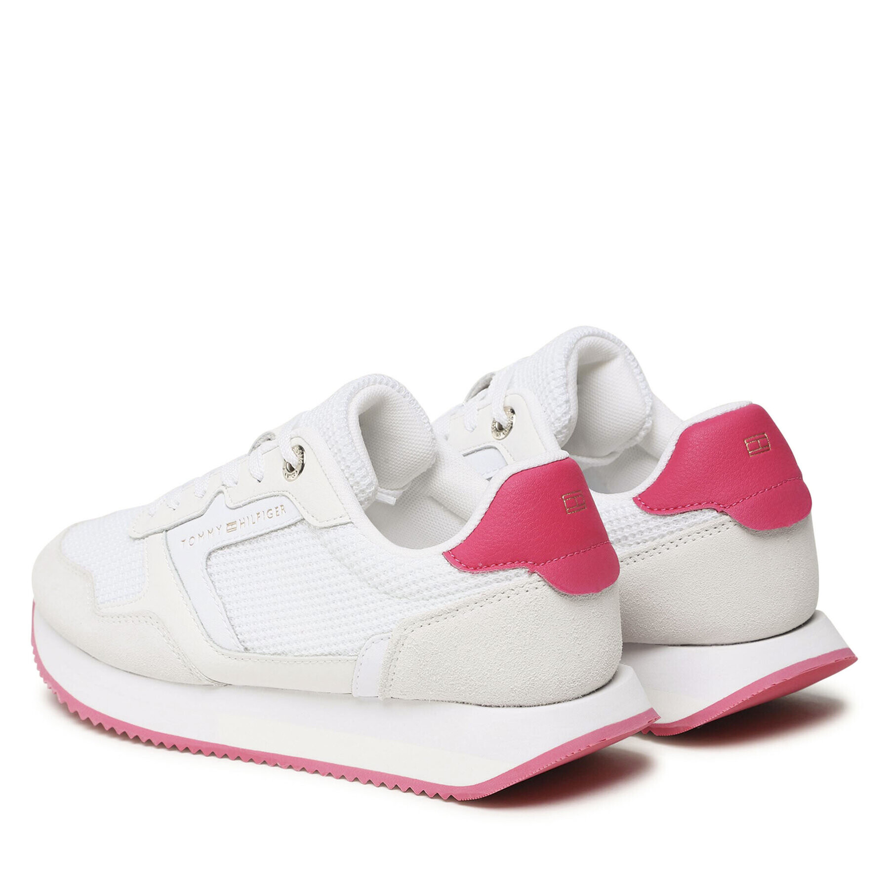 Tommy Hilfiger Сникърси Essential Mesh Runner FW0FW07381 Бял - Pepit.bg