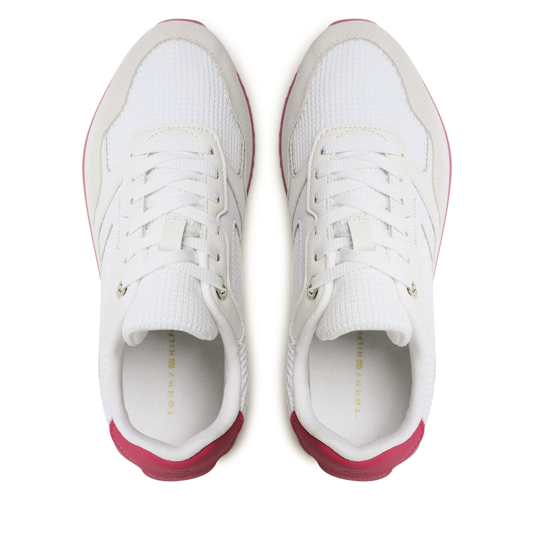 Tommy Hilfiger Сникърси Essential Mesh Runner FW0FW07381 Бял - Pepit.bg
