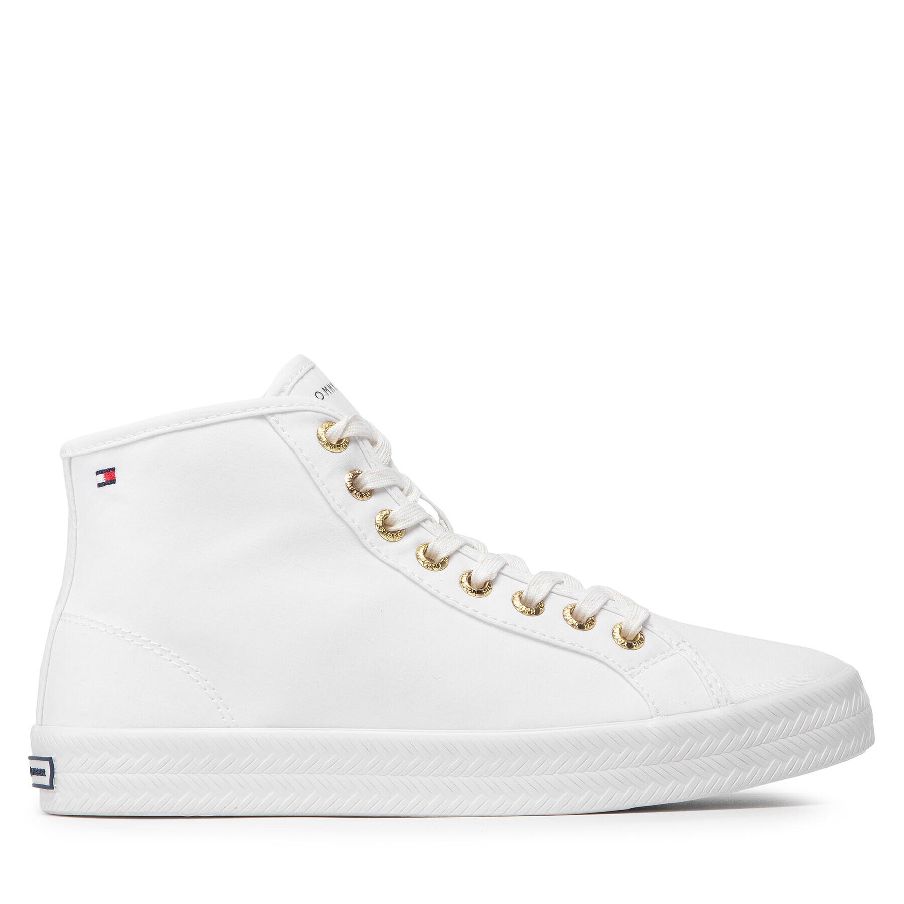 Tommy Hilfiger Сникърси Essential Midcut Sneaker FW0FW06176 Бял - Pepit.bg