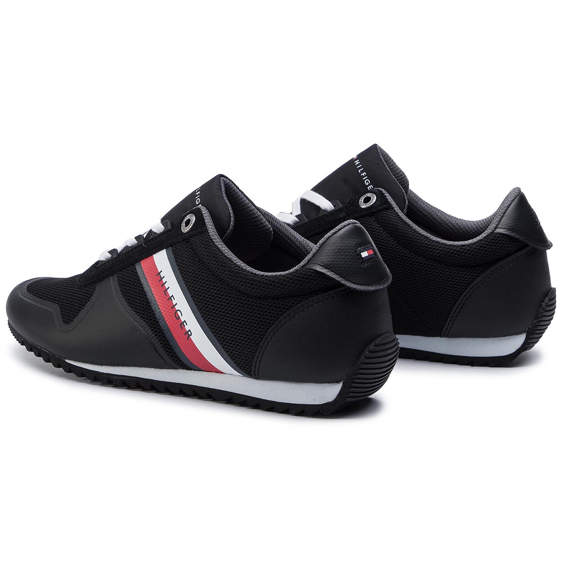 Tommy Hilfiger Сникърси Essential Modern Mesh Runner FM0FM02270 Черен - Pepit.bg