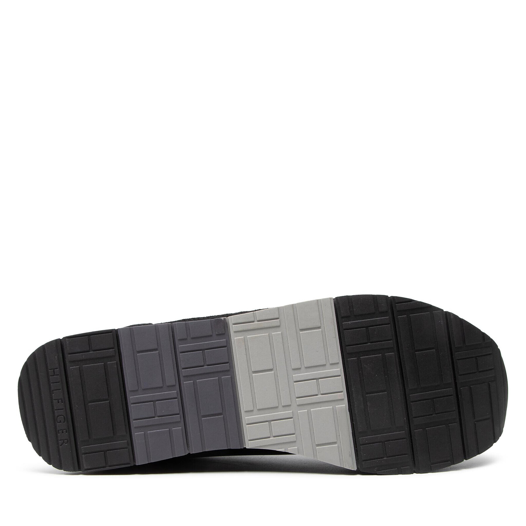 Tommy Hilfiger Сникърси Essential Runner Flag Leather FM0FM03928 Черен - Pepit.bg