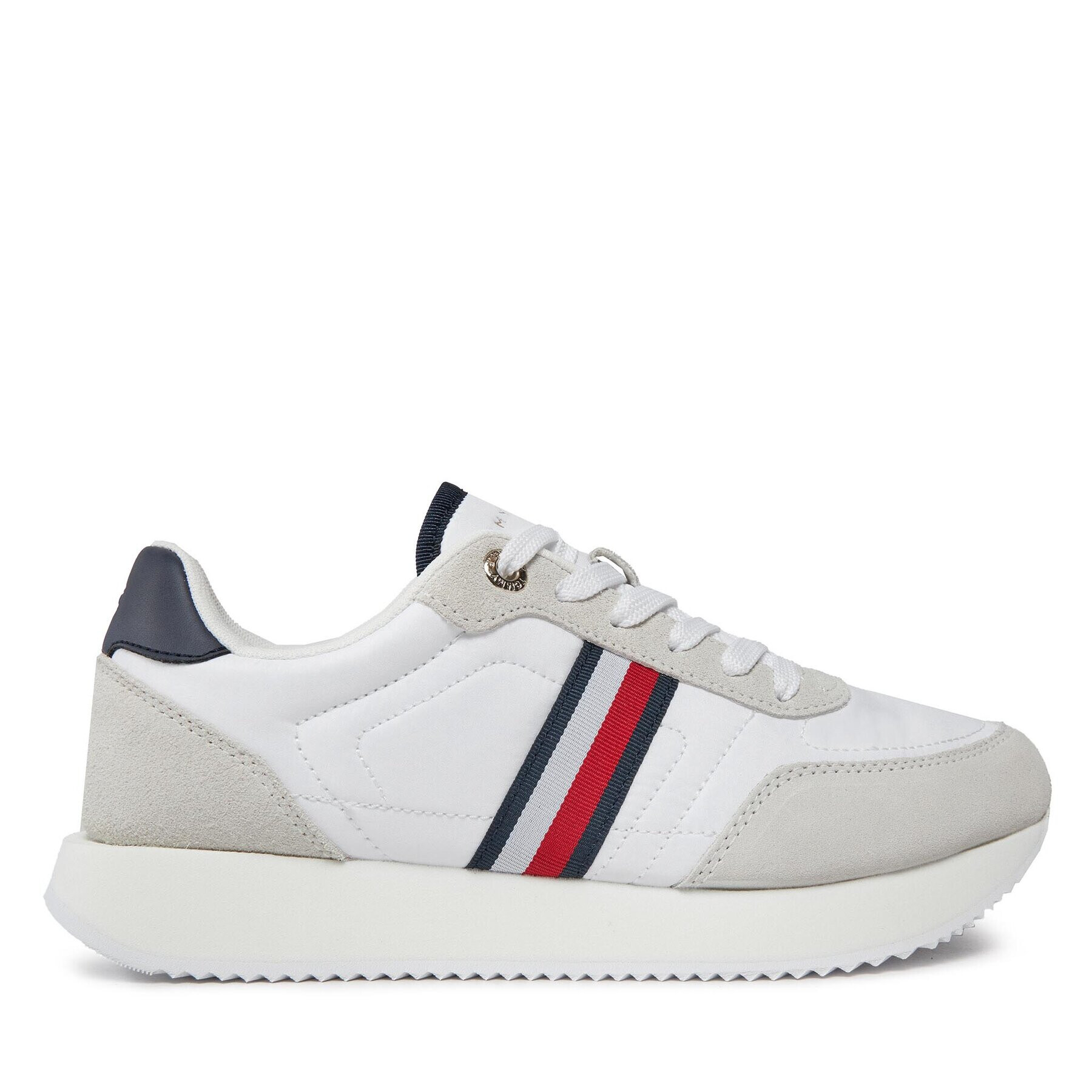 Tommy Hilfiger Сникърси Essential Runner Global Stripes FW0FW07831 Бял - Pepit.bg