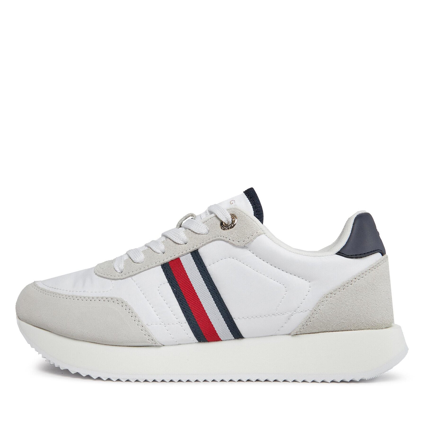 Tommy Hilfiger Сникърси Essential Runner Global Stripes FW0FW07831 Бял - Pepit.bg