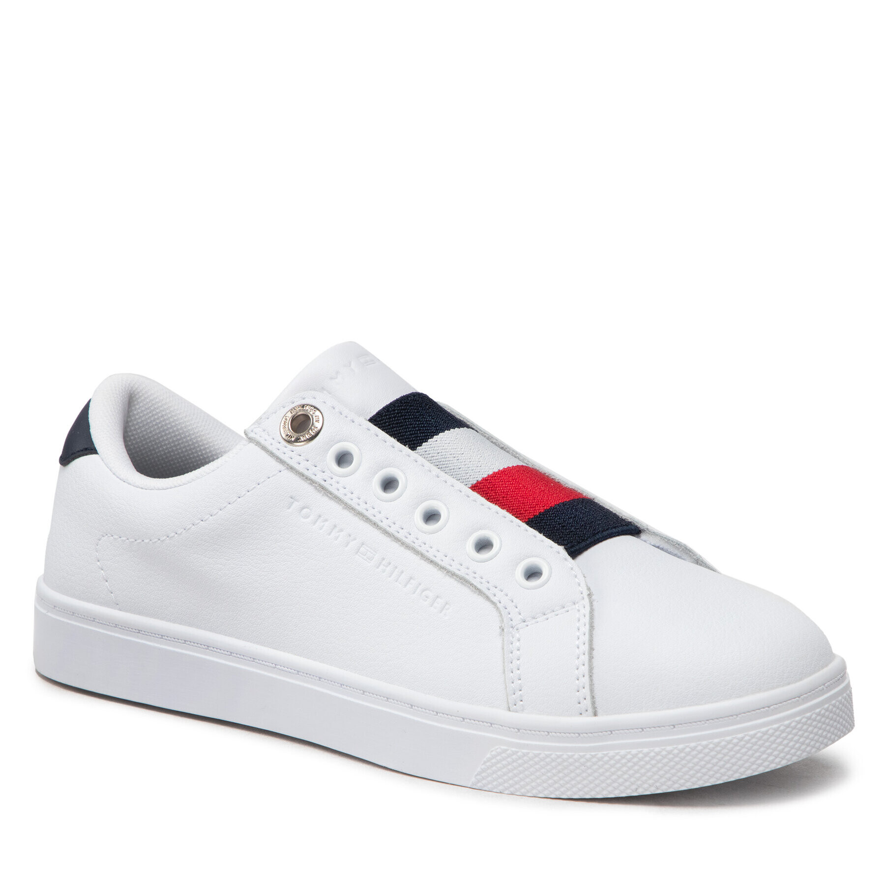 Tommy Hilfiger Сникърси Essential Slip On Sneaker FW0FW06904 Бял - Pepit.bg