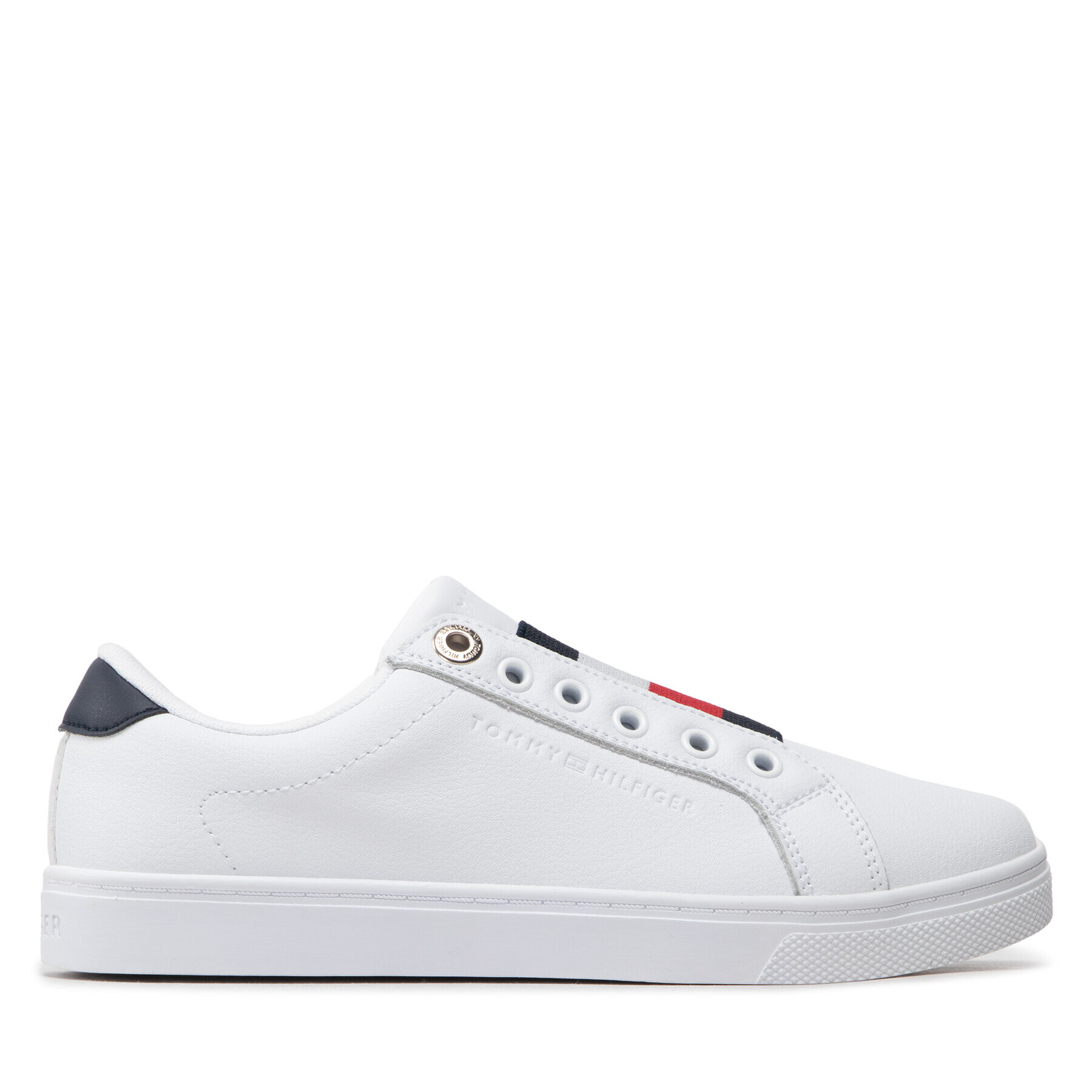 Tommy Hilfiger Сникърси Essential Slip On Sneaker FW0FW06904 Бял - Pepit.bg