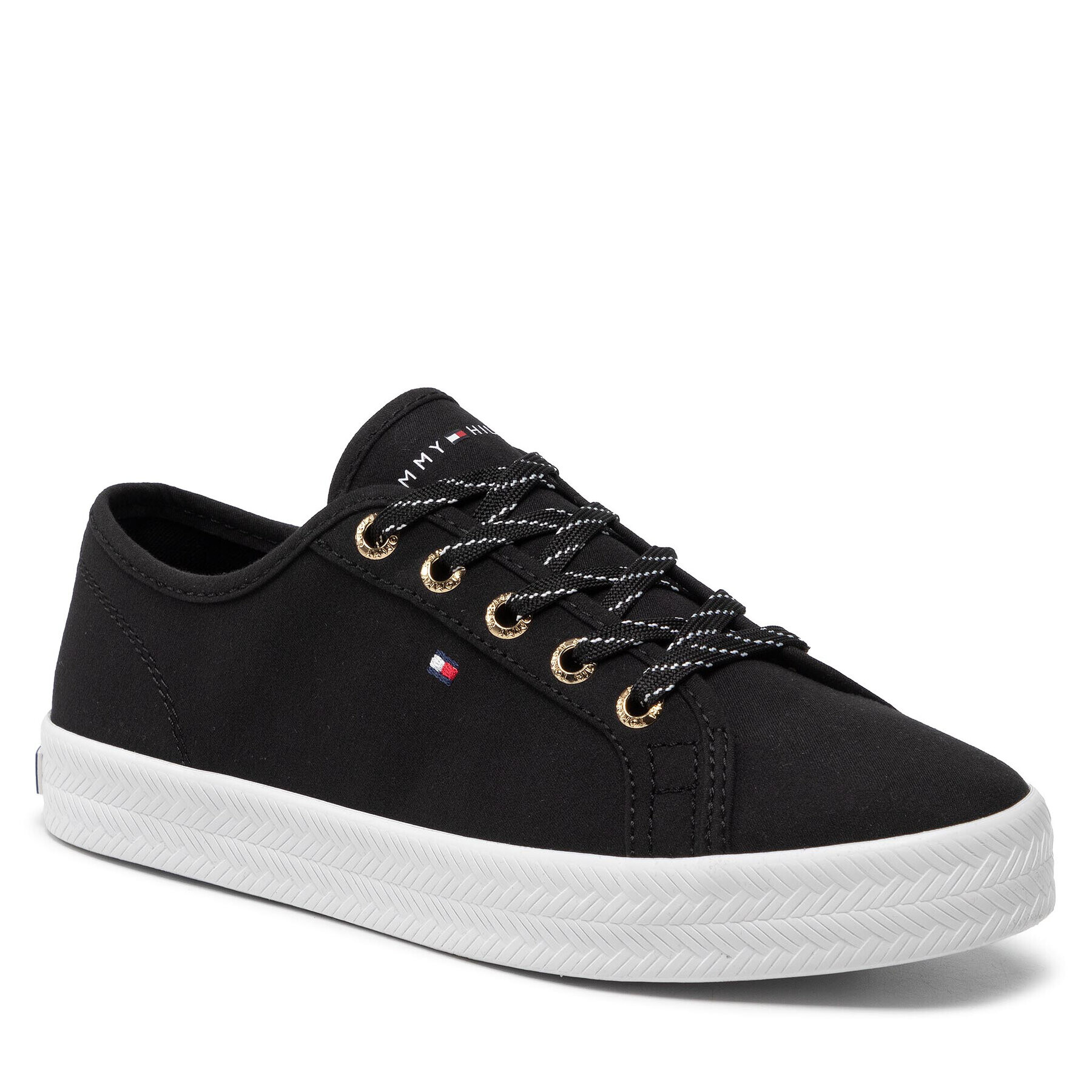 Tommy Hilfiger Сникърси Essential Sneaker FW0FW06664 Черен - Pepit.bg