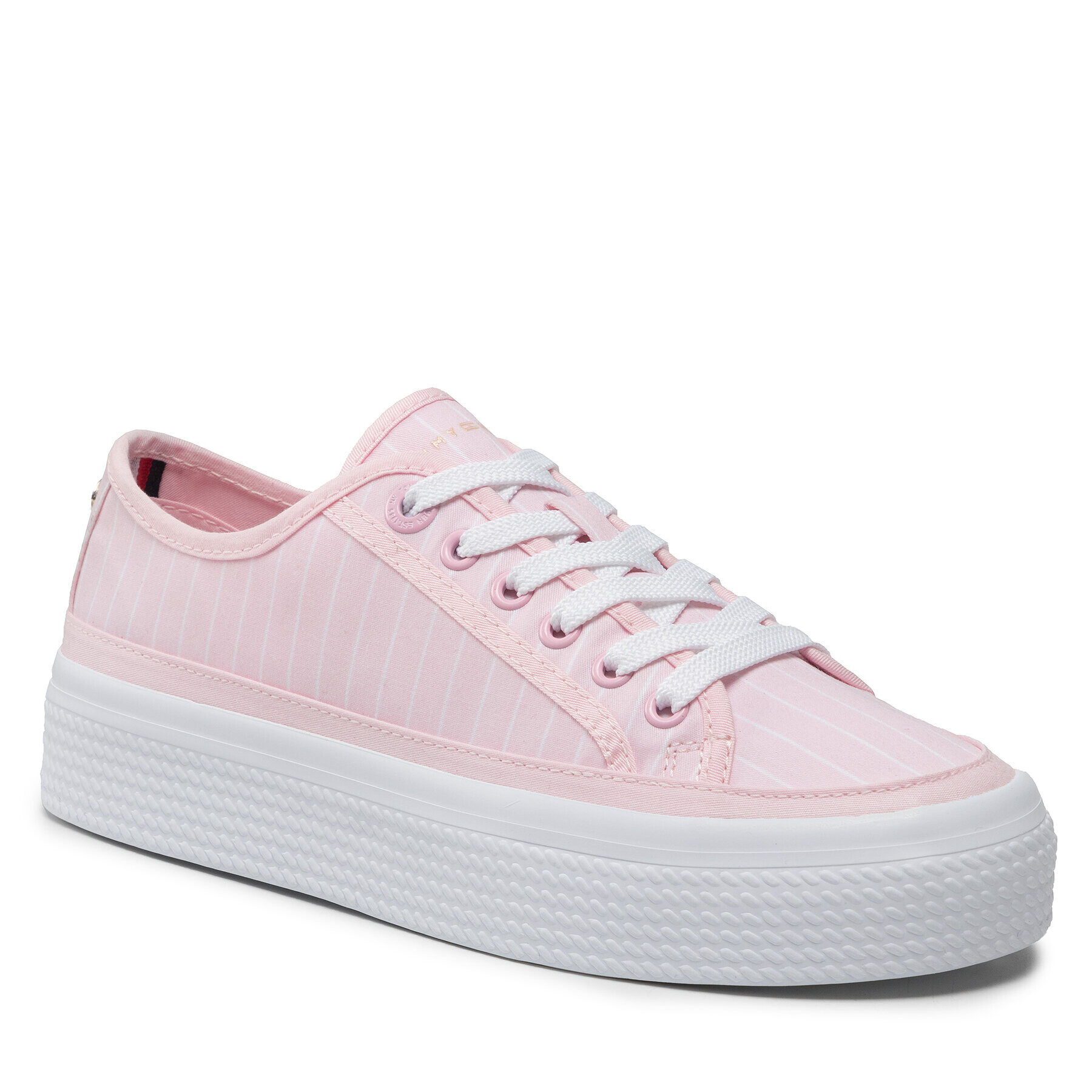 Tommy Hilfiger Сникърси Essential Stripe Sneaker FW0FW06530 Розов - Pepit.bg