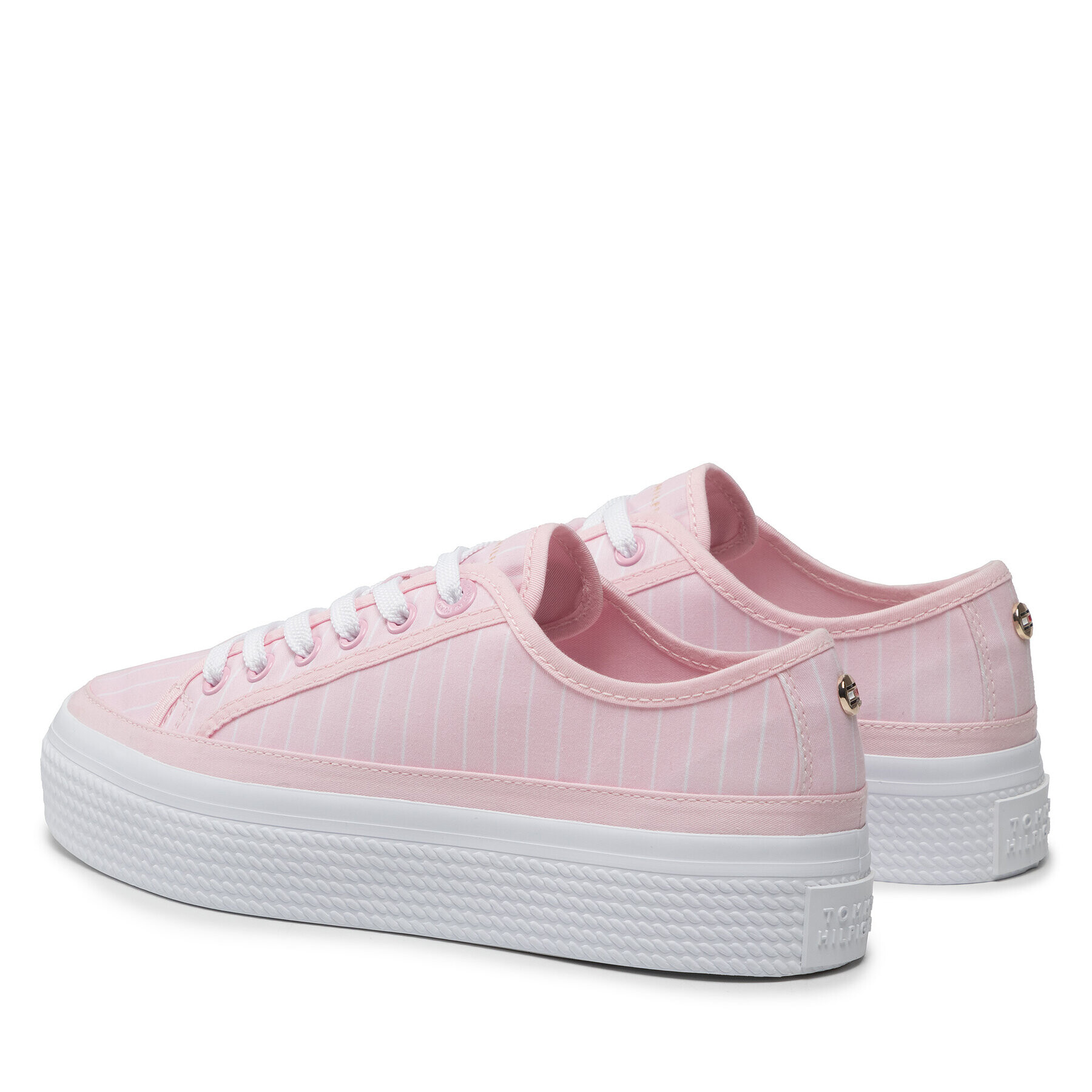 Tommy Hilfiger Сникърси Essential Stripe Sneaker FW0FW06530 Розов - Pepit.bg