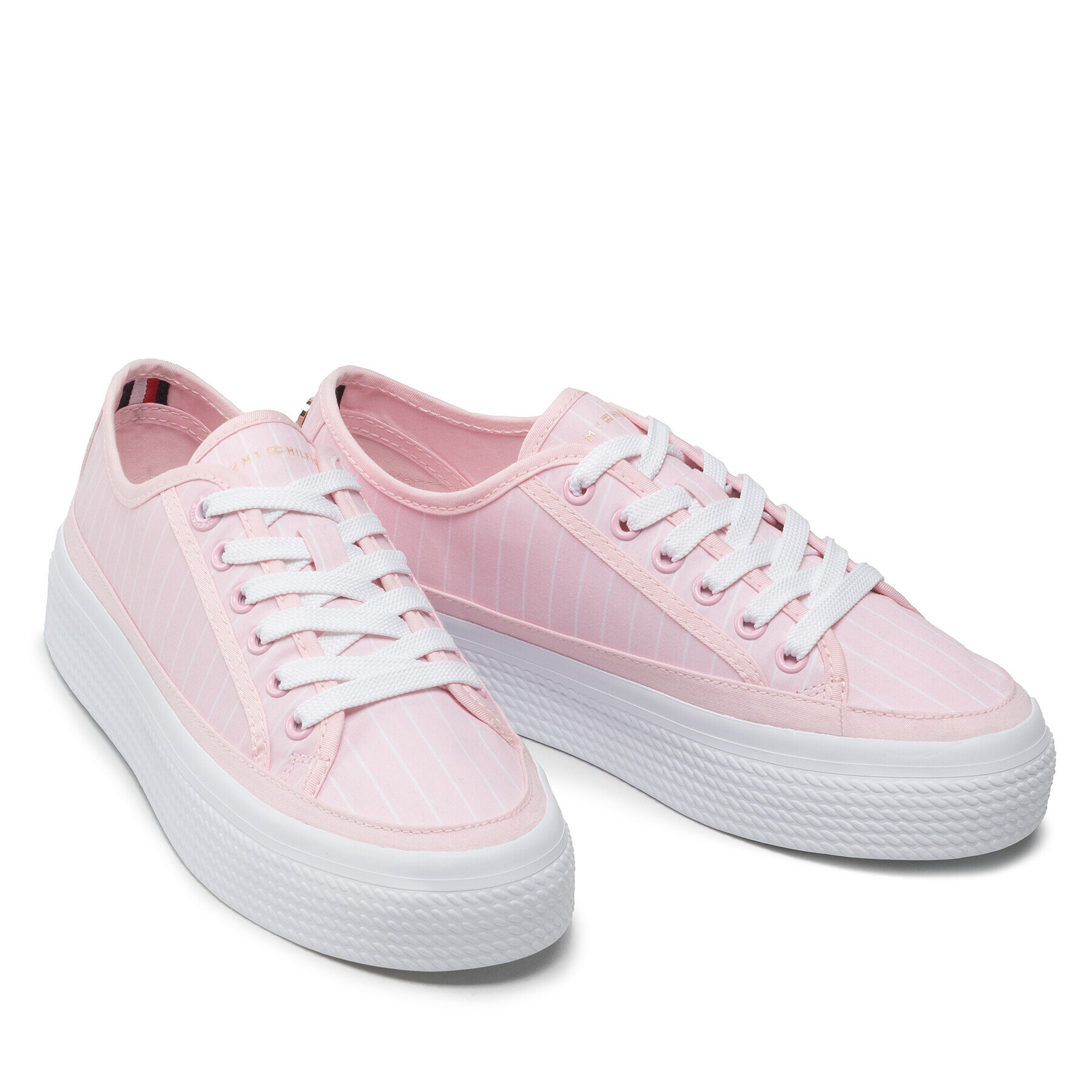 Tommy Hilfiger Сникърси Essential Stripe Sneaker FW0FW06530 Розов - Pepit.bg