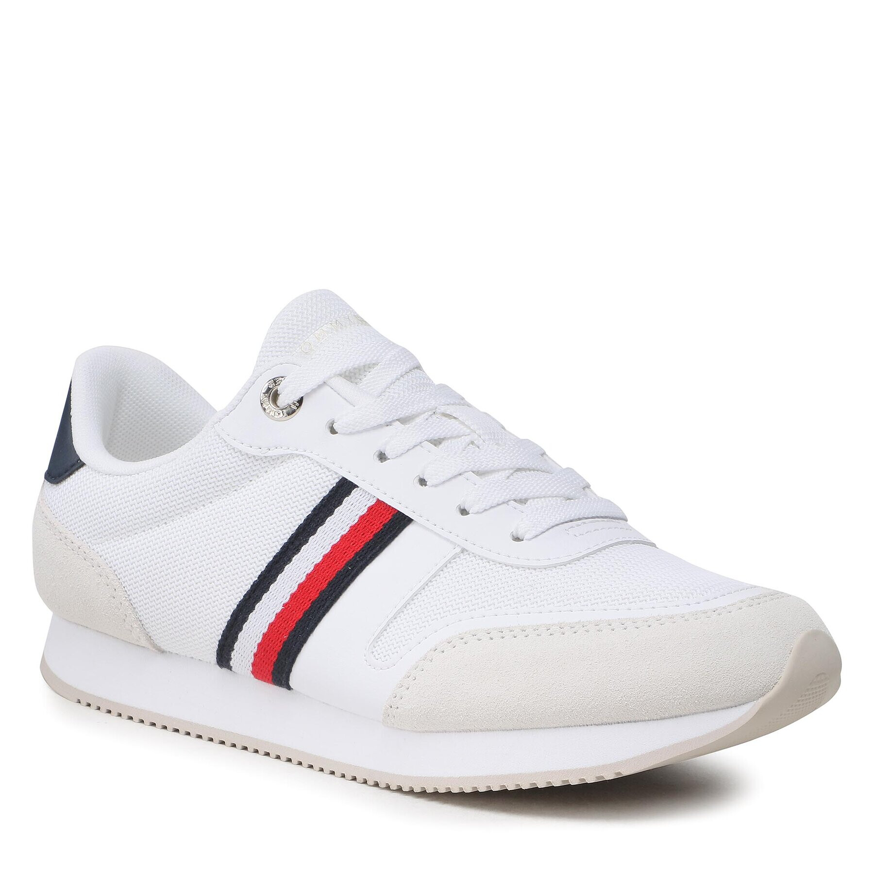 Tommy Hilfiger Сникърси Essential Stripes Runner FW0FW07382 Бял - Pepit.bg