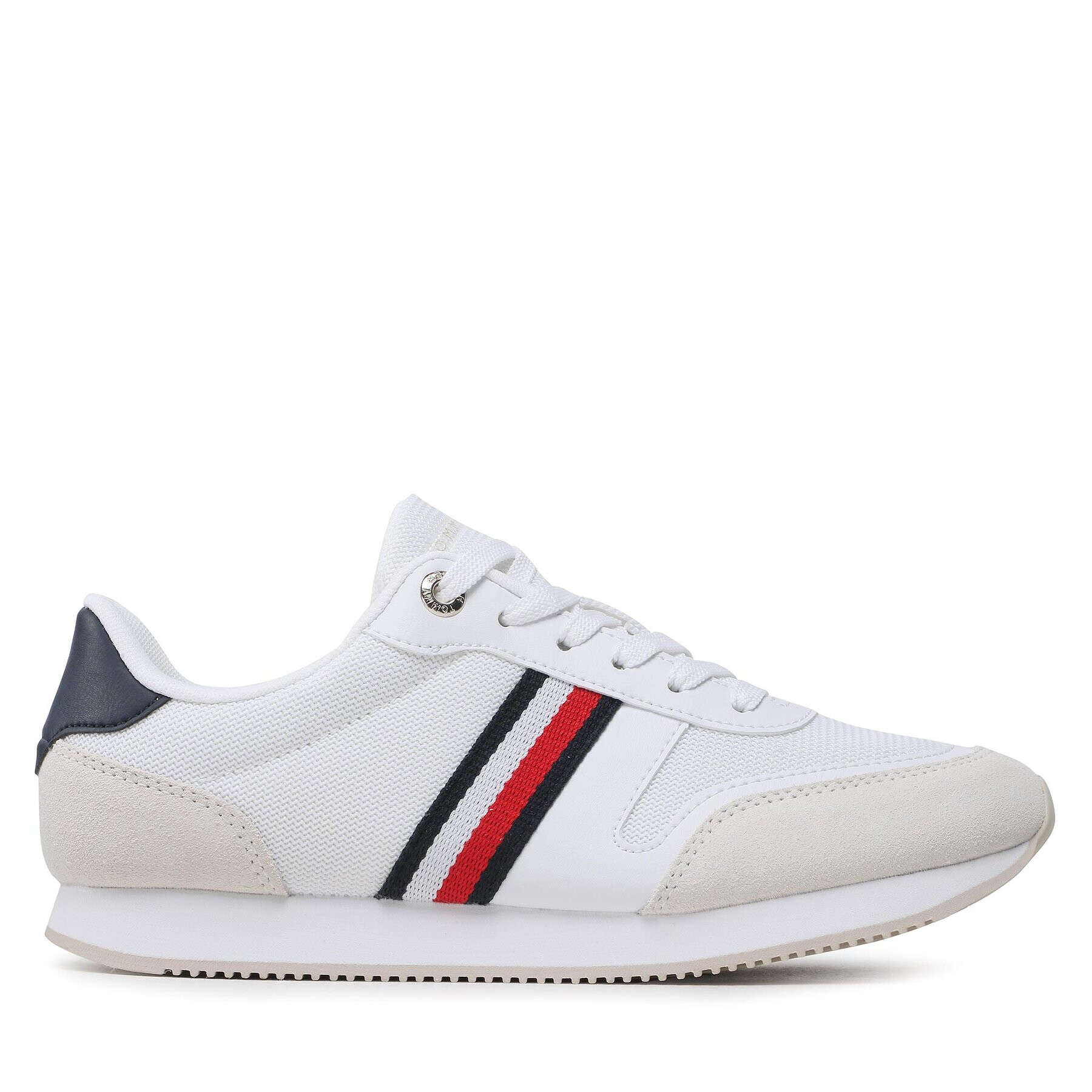 Tommy Hilfiger Сникърси Essential Stripes Runner FW0FW07382 Бял - Pepit.bg