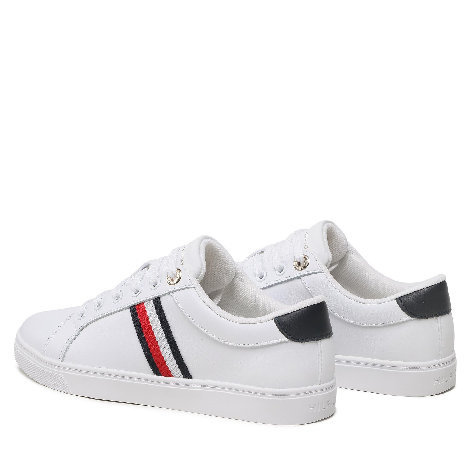 Tommy Hilfiger Сникърси Essential Webbing Cupsole FW0FW07378 Бял - Pepit.bg