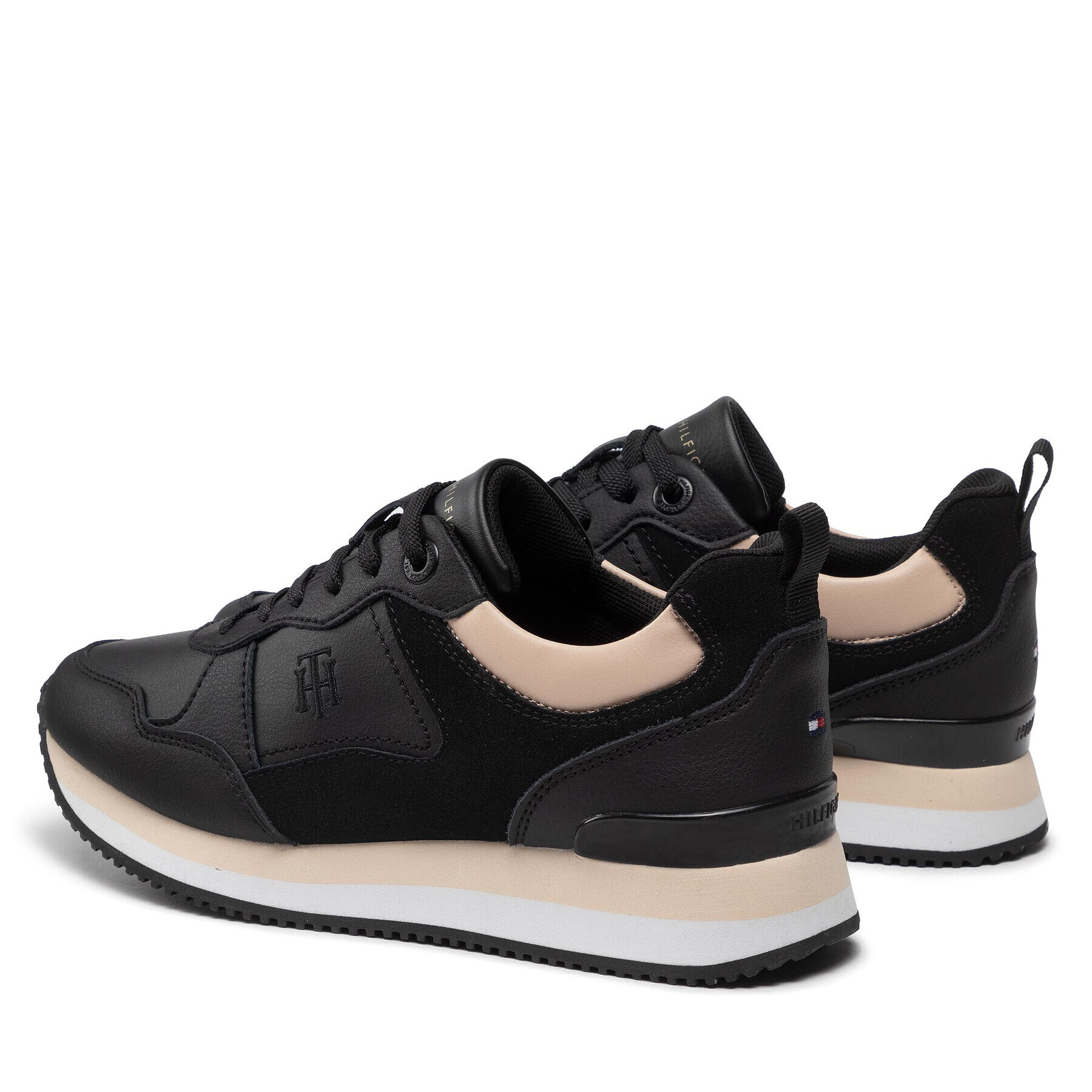 Tommy Hilfiger Сникърси Feminine Active Sneaker FW0FW06528 Черен - Pepit.bg