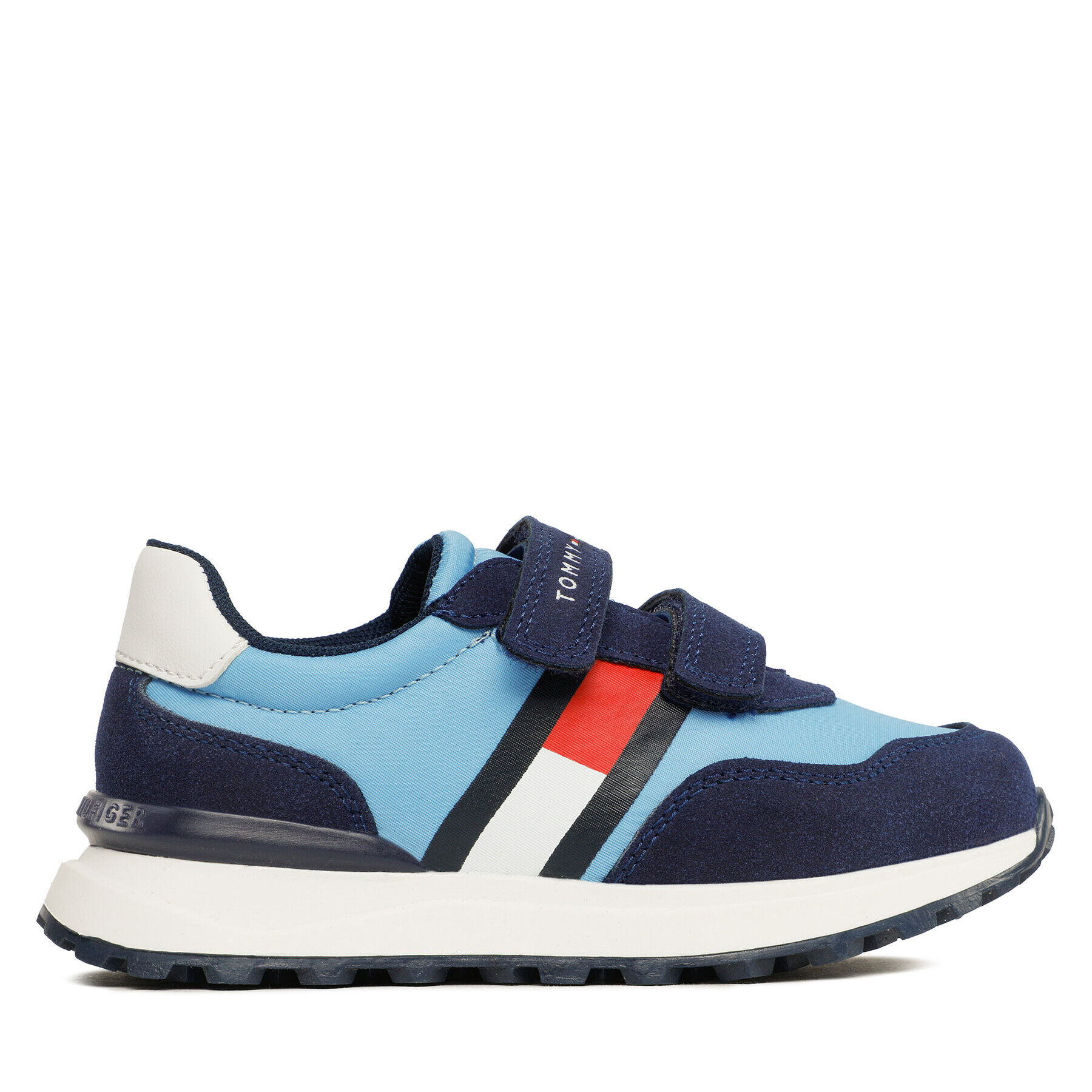 Tommy Hilfiger Сникърси Flag Low Cut T1B9-32881-1587 S Син - Pepit.bg