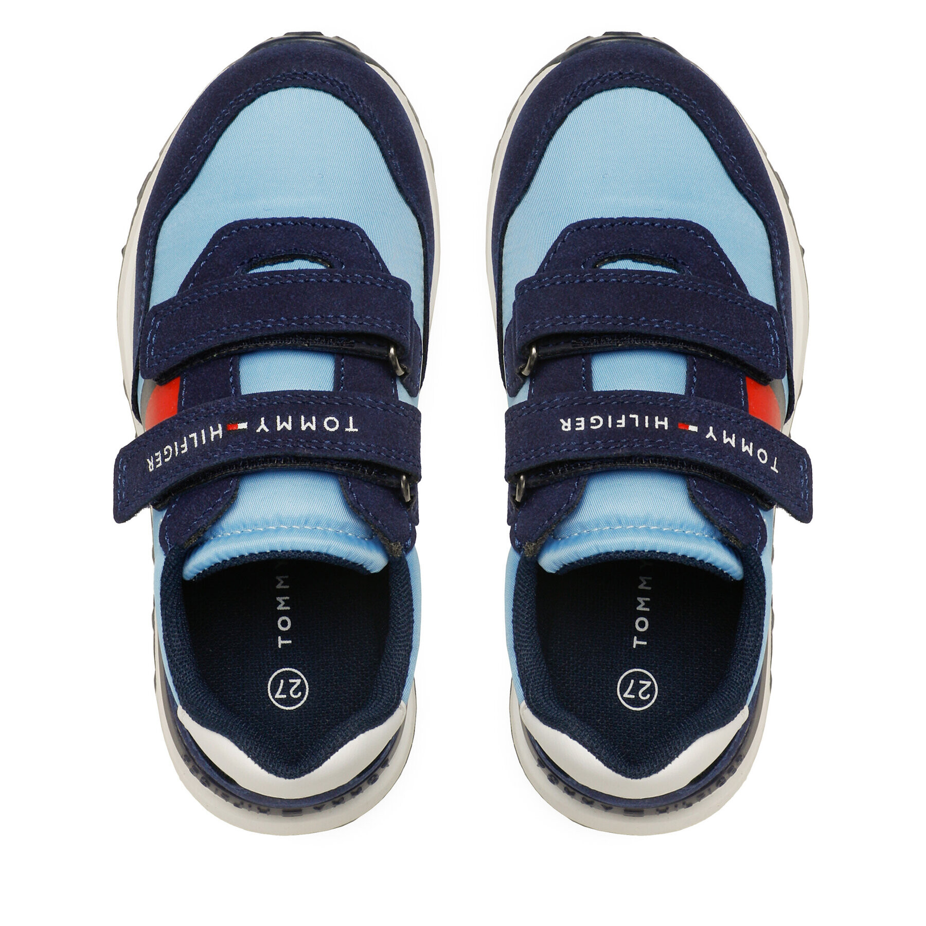 Tommy Hilfiger Сникърси Flag Low Cut T1B9-32881-1587 S Син - Pepit.bg