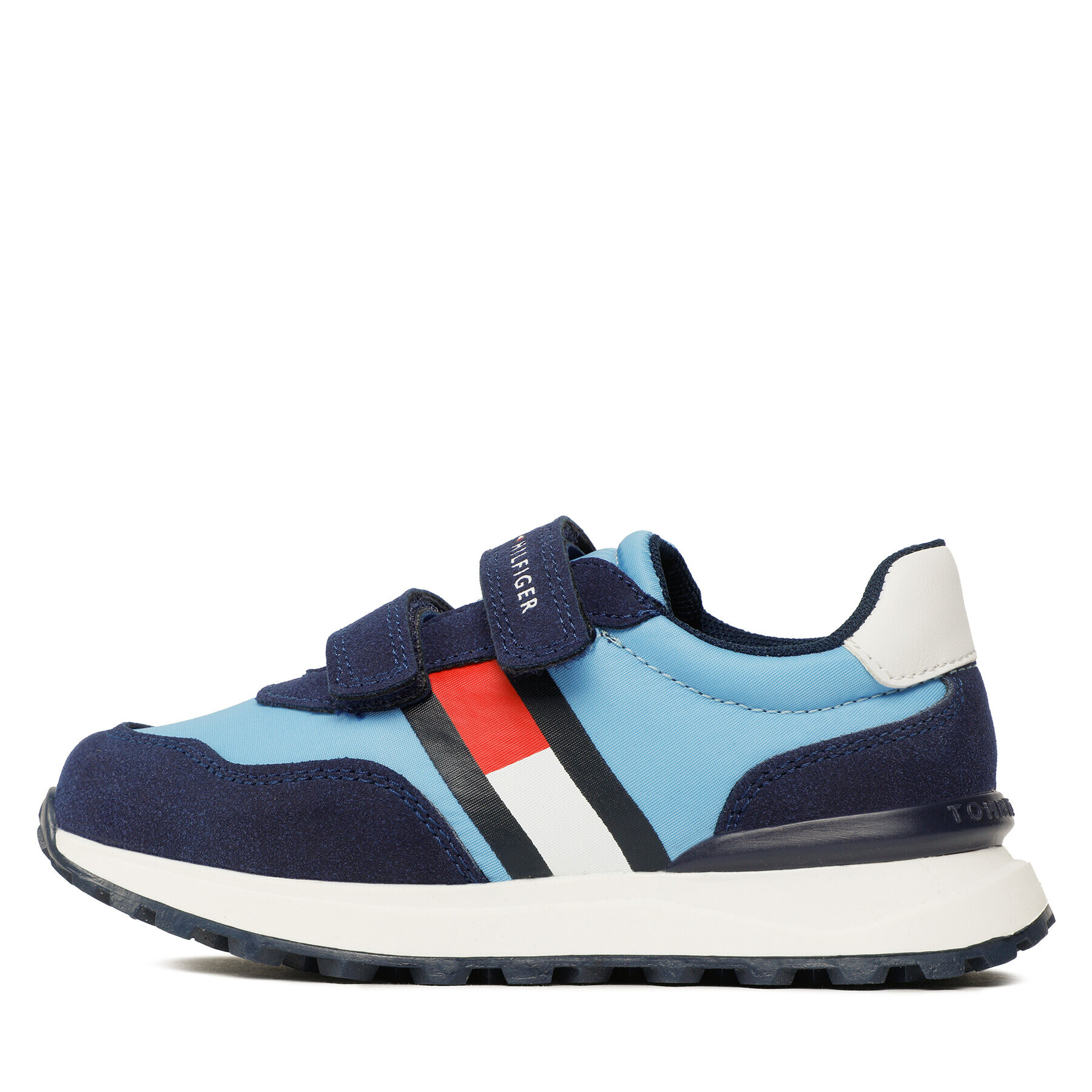 Tommy Hilfiger Сникърси Flag Low Cut T1B9-32881-1587 S Син - Pepit.bg