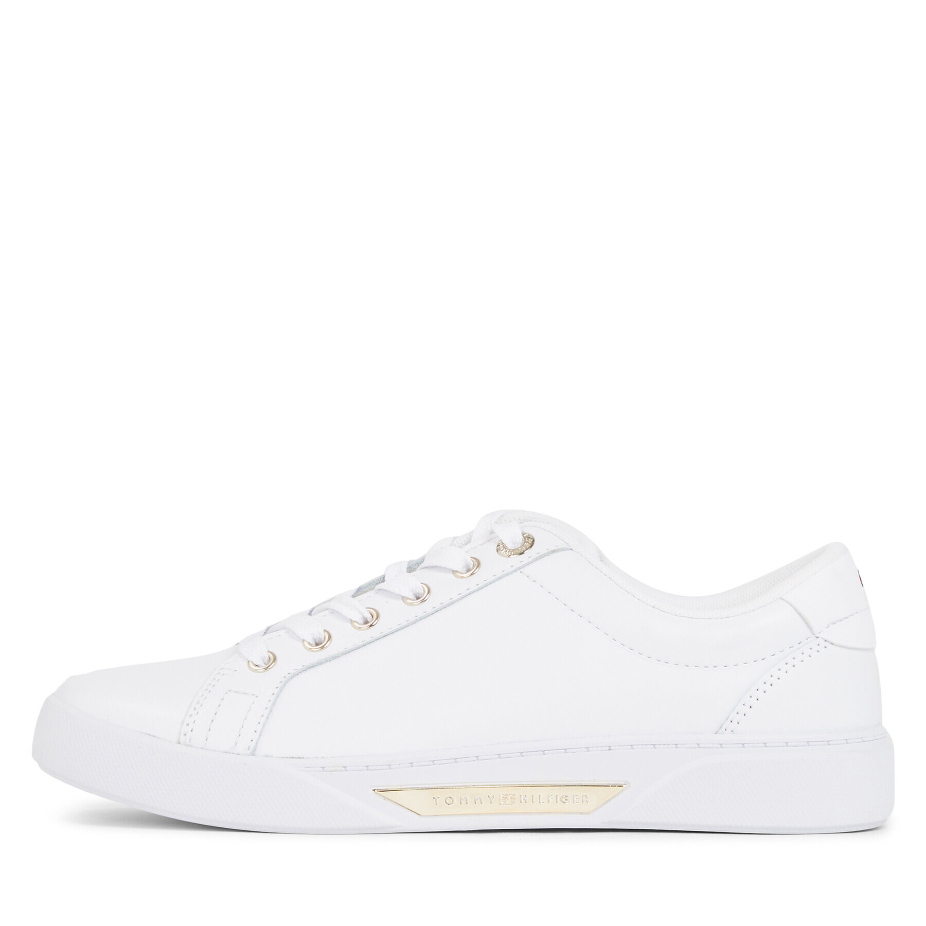 Tommy Hilfiger Сникърси Golden Hw Court Sneaker FW0FW07560 Бял - Pepit.bg