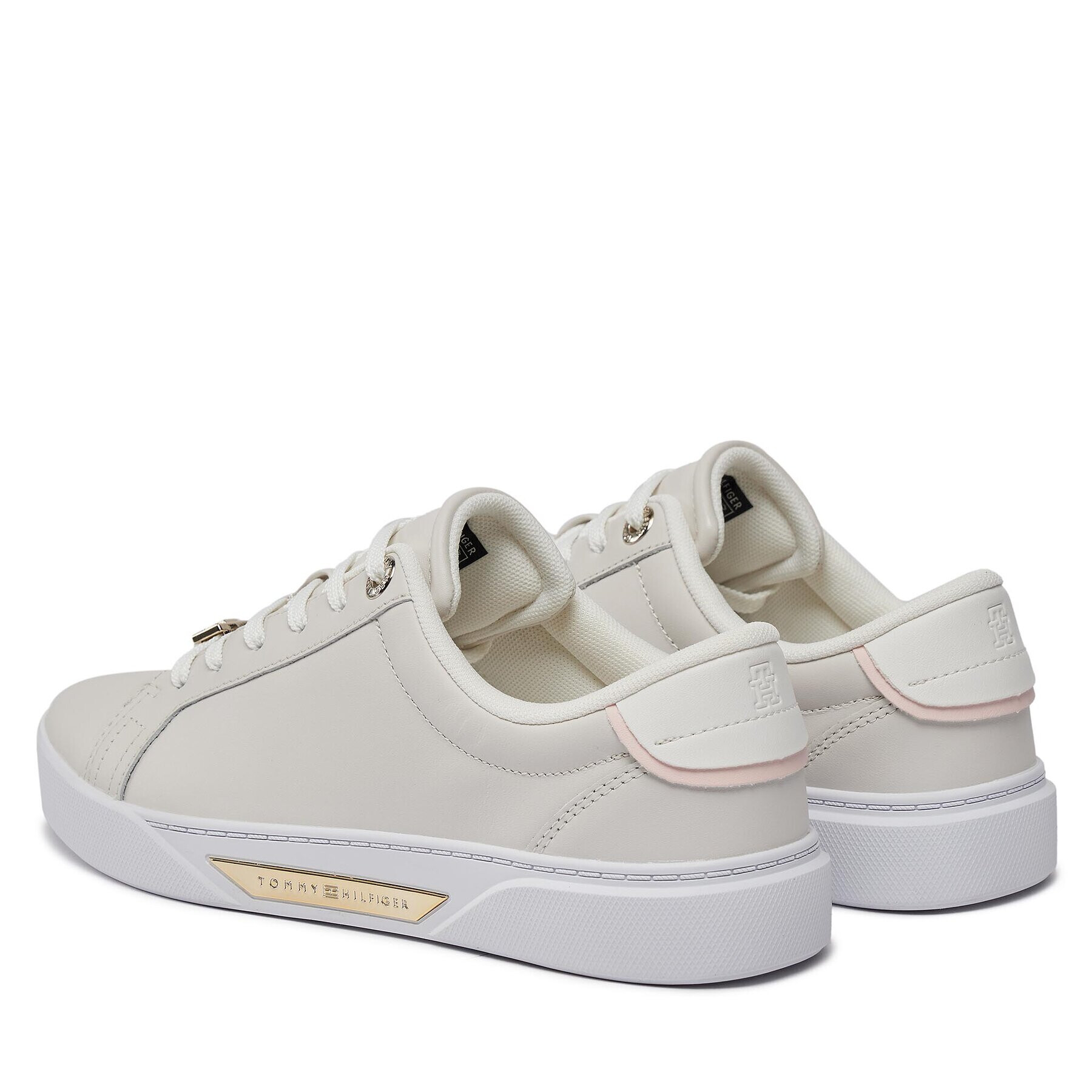 Tommy Hilfiger Сникърси Golden Hw Court Sneaker FW0FW07702 Сив - Pepit.bg