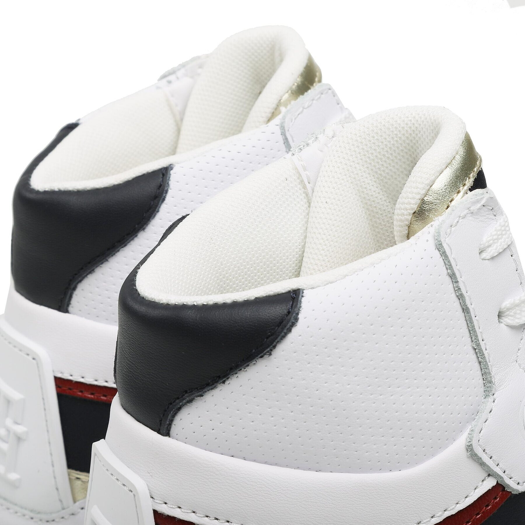 Tommy Hilfiger Сникърси High Th Basket Sneaker FW0FW07023 Бял - Pepit.bg