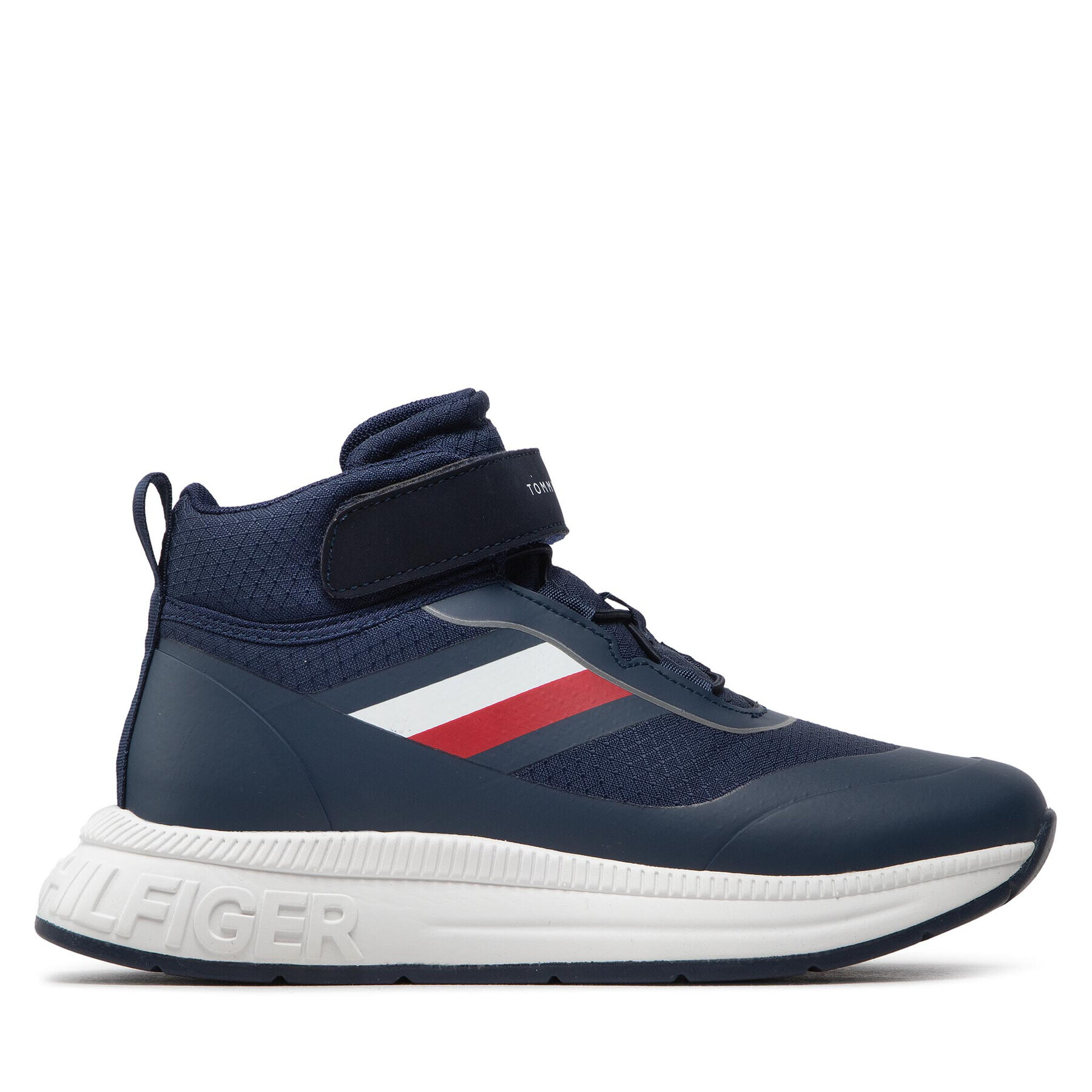 Tommy Hilfiger Сникърси High Top Lace-Uo Sneaker T3B9-32507-1443 S Тъмносин - Pepit.bg