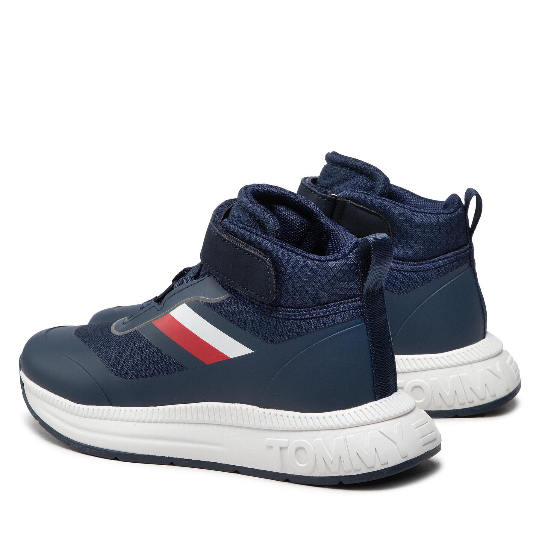 Tommy Hilfiger Сникърси High Top Lace-Uo Sneaker T3B9-32507-1443 S Тъмносин - Pepit.bg