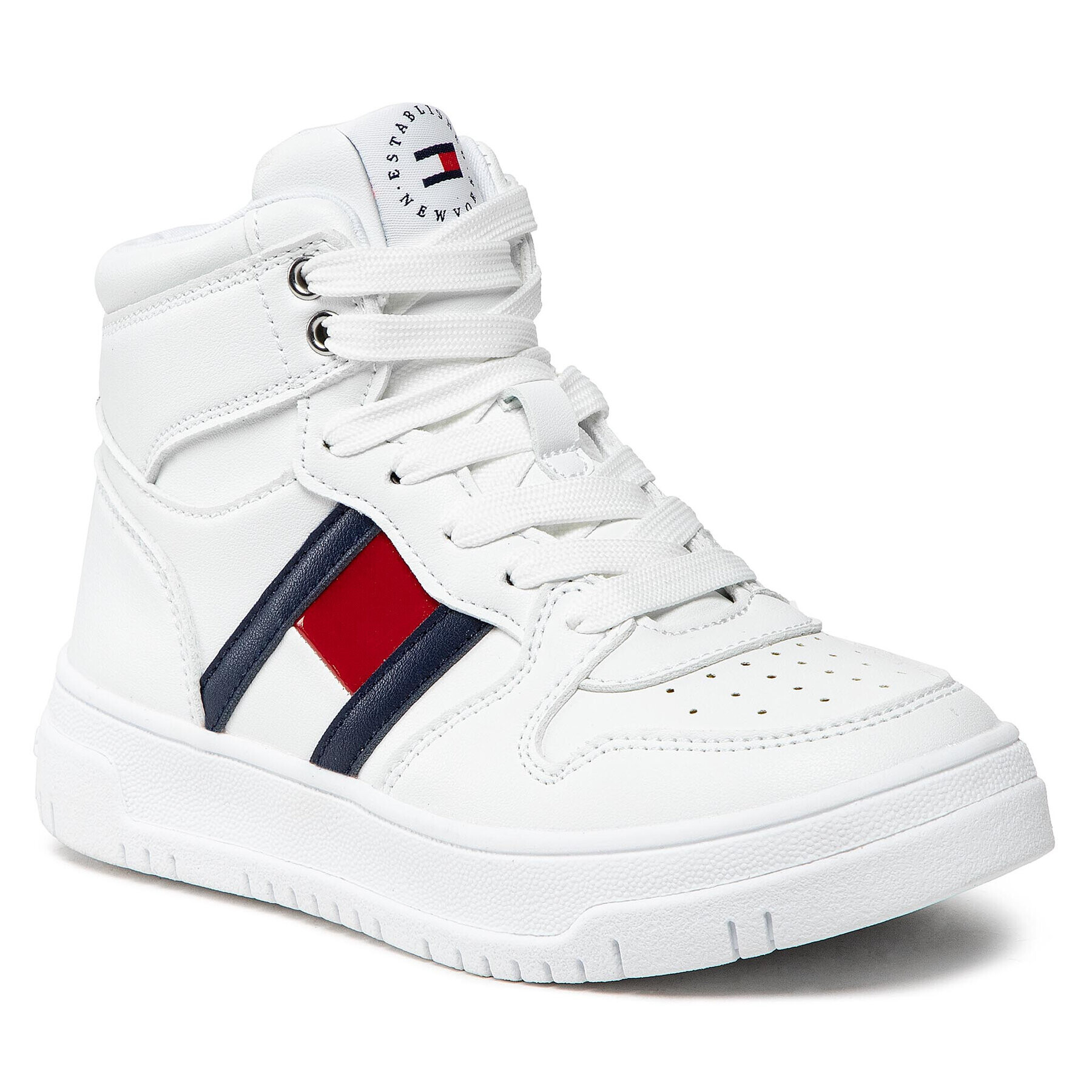 Tommy Hilfiger Сникърси High Top Lace-Up Sneaker T3A9-32345-1351 M Бял - Pepit.bg