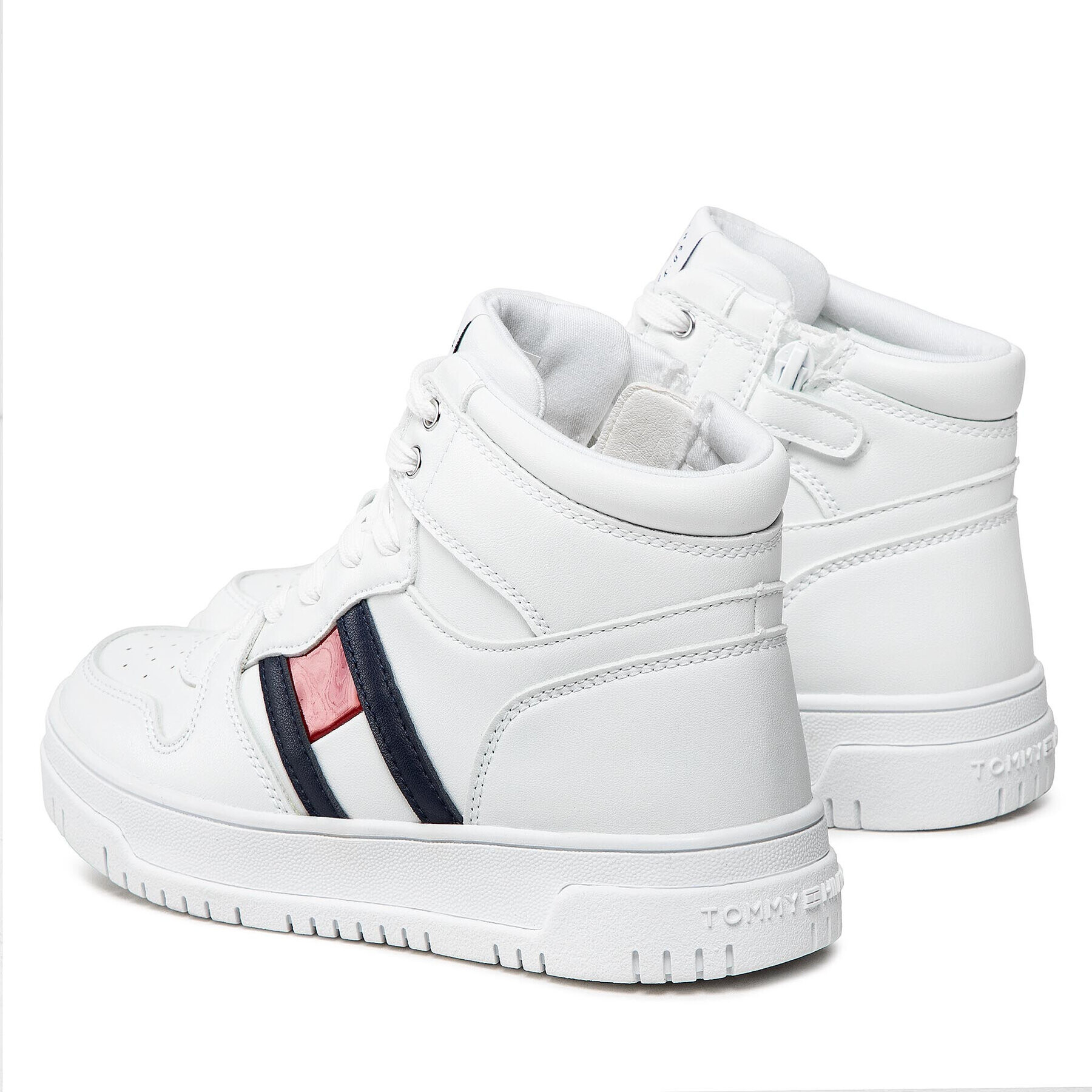 Tommy Hilfiger Сникърси High Top Lace-Up Sneaker T3A9-32345-1351 M Бял - Pepit.bg