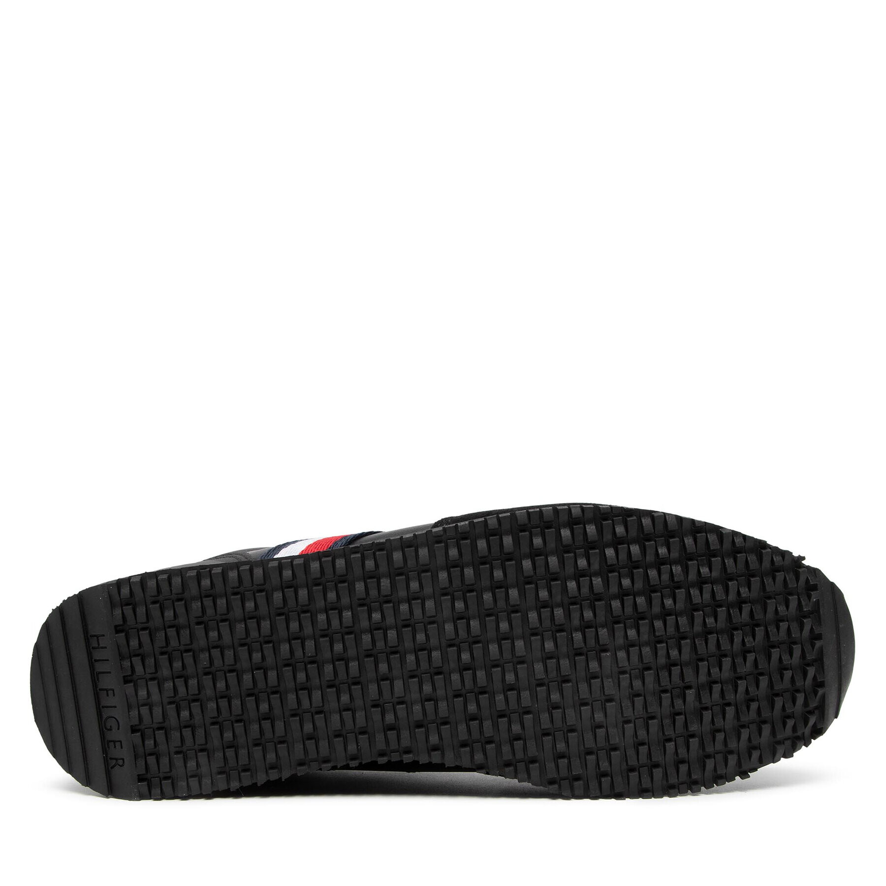 Tommy Hilfiger Сникърси Iconic Leather Runner FM0FM03272 Черен - Pepit.bg