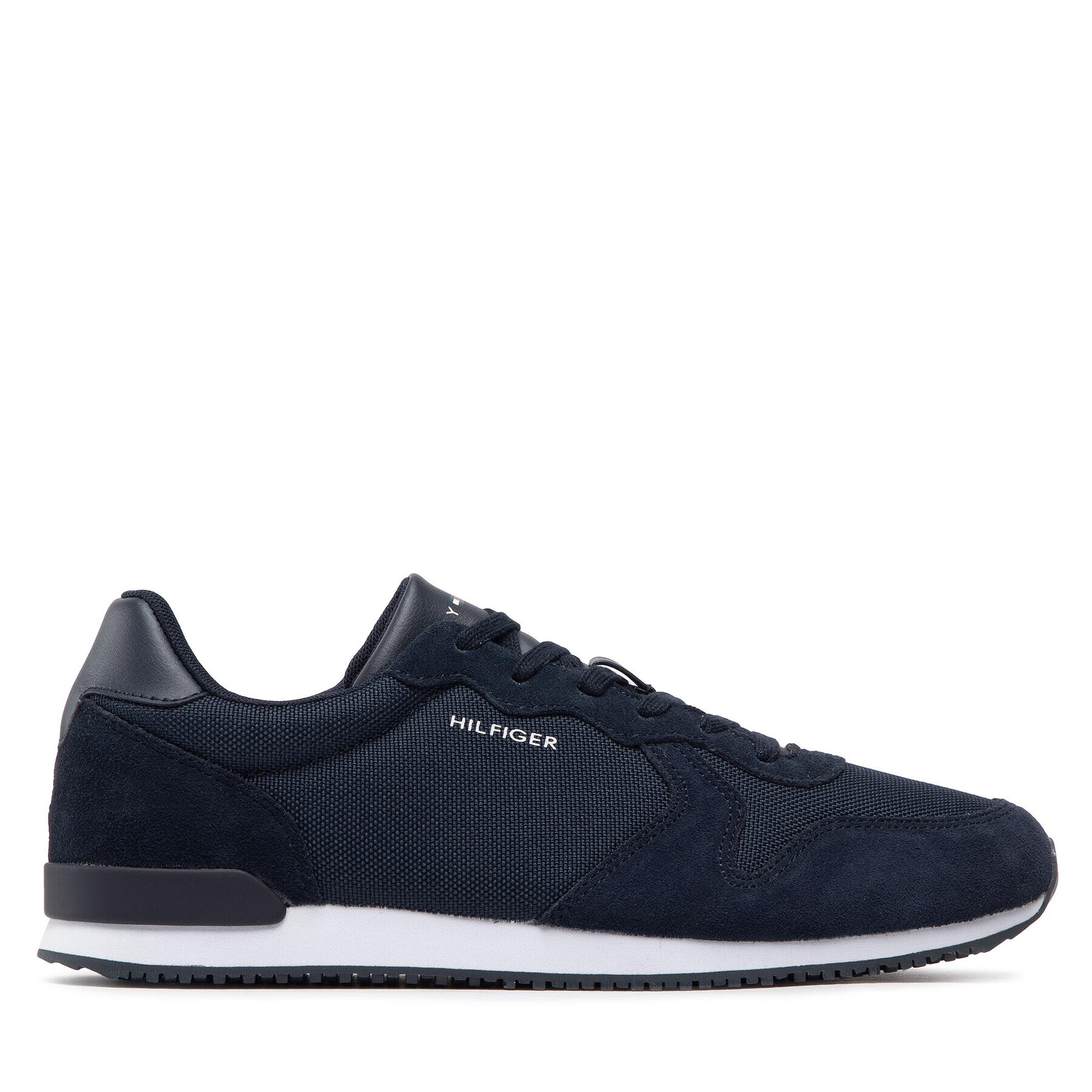 Tommy Hilfiger Сникърси Iconic Material Mix Runner FM0FM04022 Тъмносин - Pepit.bg