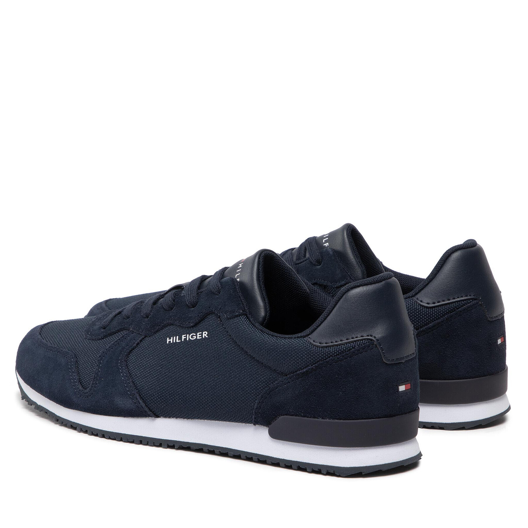 Tommy Hilfiger Сникърси Iconic Material Mix Runner FM0FM04022 Тъмносин - Pepit.bg