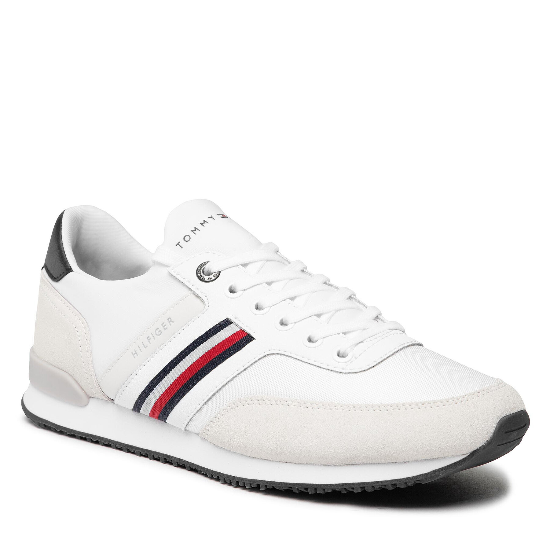 Tommy Hilfiger Сникърси Iconic Sock Runner Mix FM0FM04137 Бял - Pepit.bg