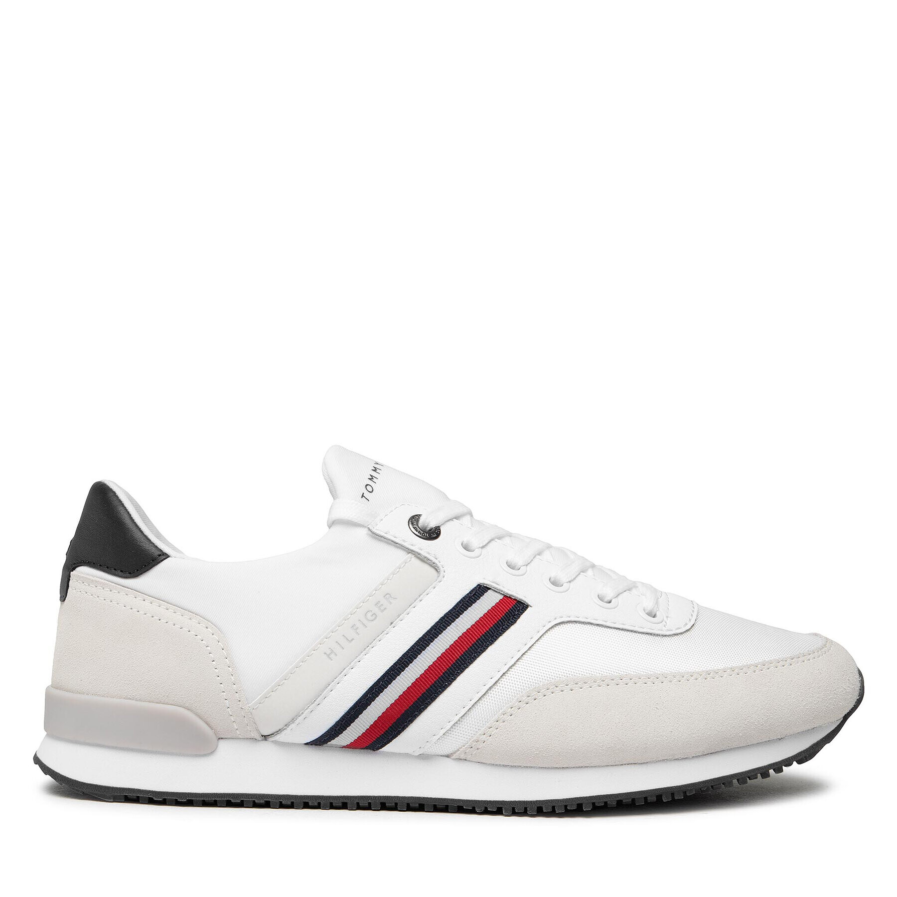 Tommy Hilfiger Сникърси Iconic Sock Runner Mix FM0FM04137 Бял - Pepit.bg