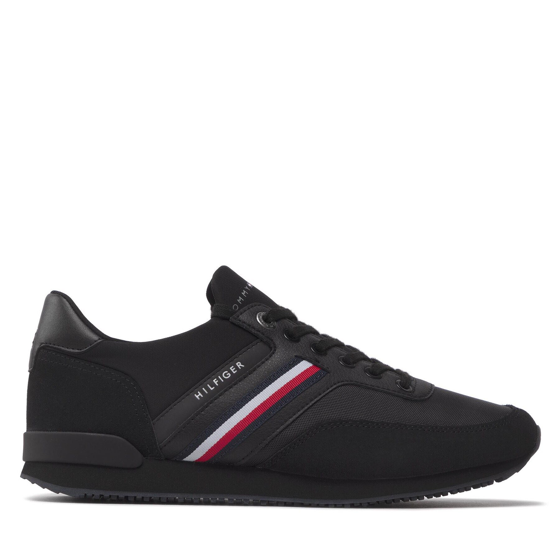 Tommy Hilfiger Сникърси Iconic Sock Runner Mix FM0FM04137 Черен - Pepit.bg