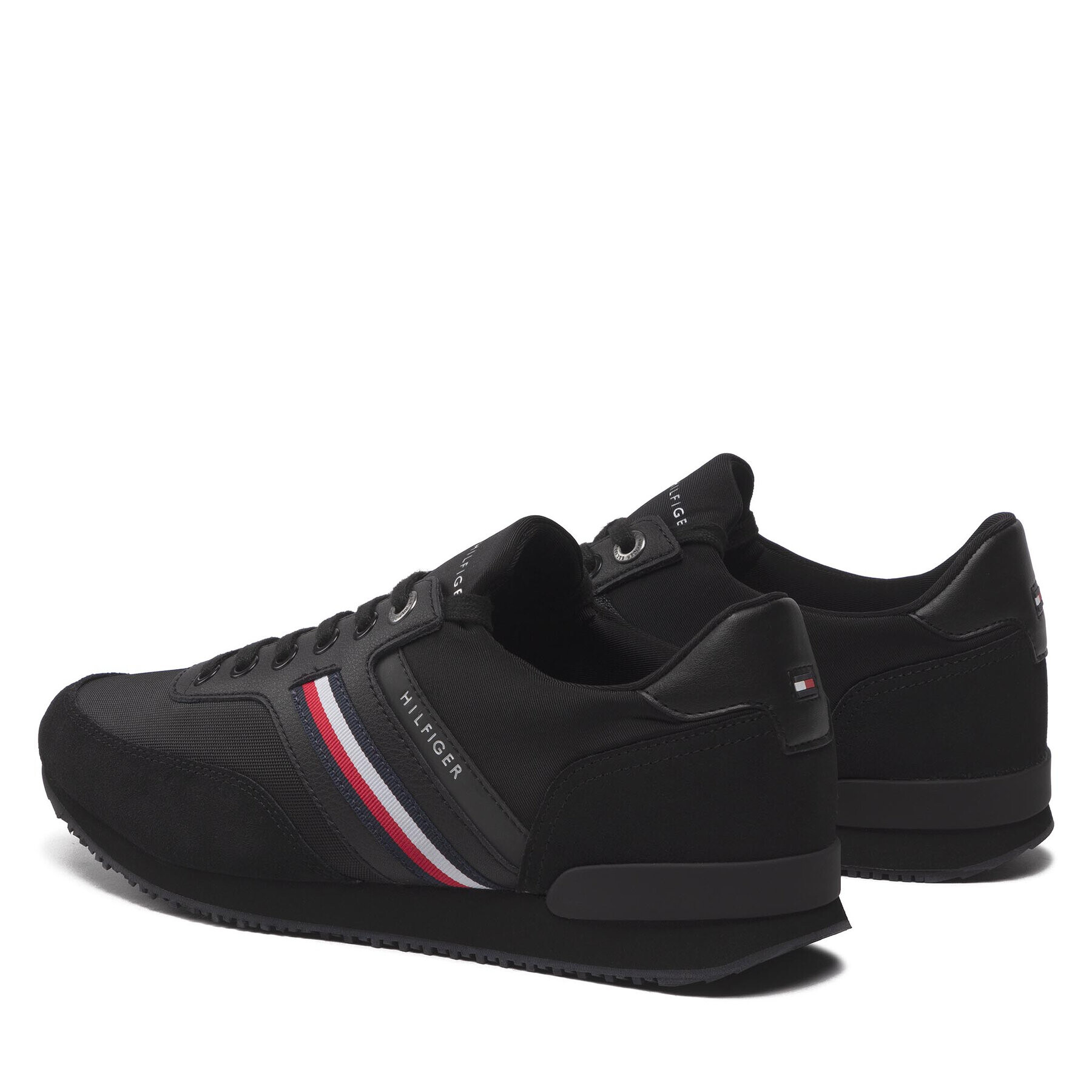 Tommy Hilfiger Сникърси Iconic Sock Runner Mix FM0FM04137 Черен - Pepit.bg