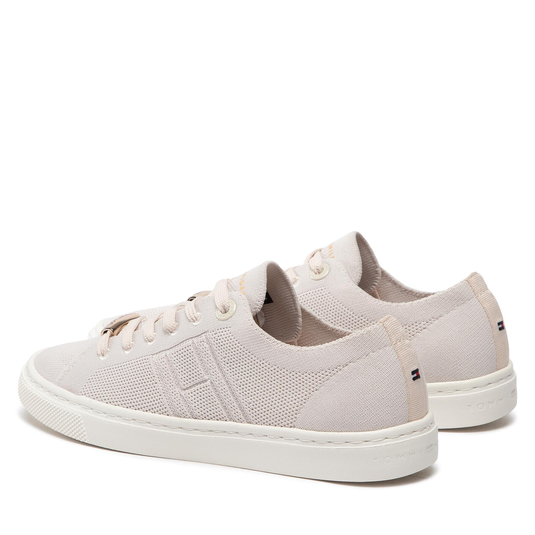 Tommy Hilfiger Сникърси Knitted Light Cupsole FW0FW06332 Бежов - Pepit.bg