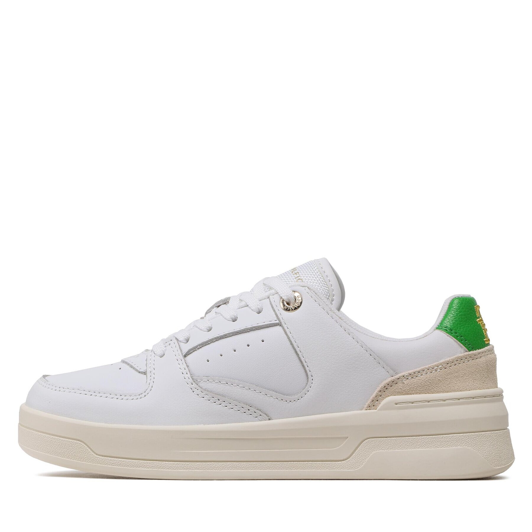Tommy Hilfiger Сникърси Leather Basket Sneaker FW0FW06951 Бял - Pepit.bg