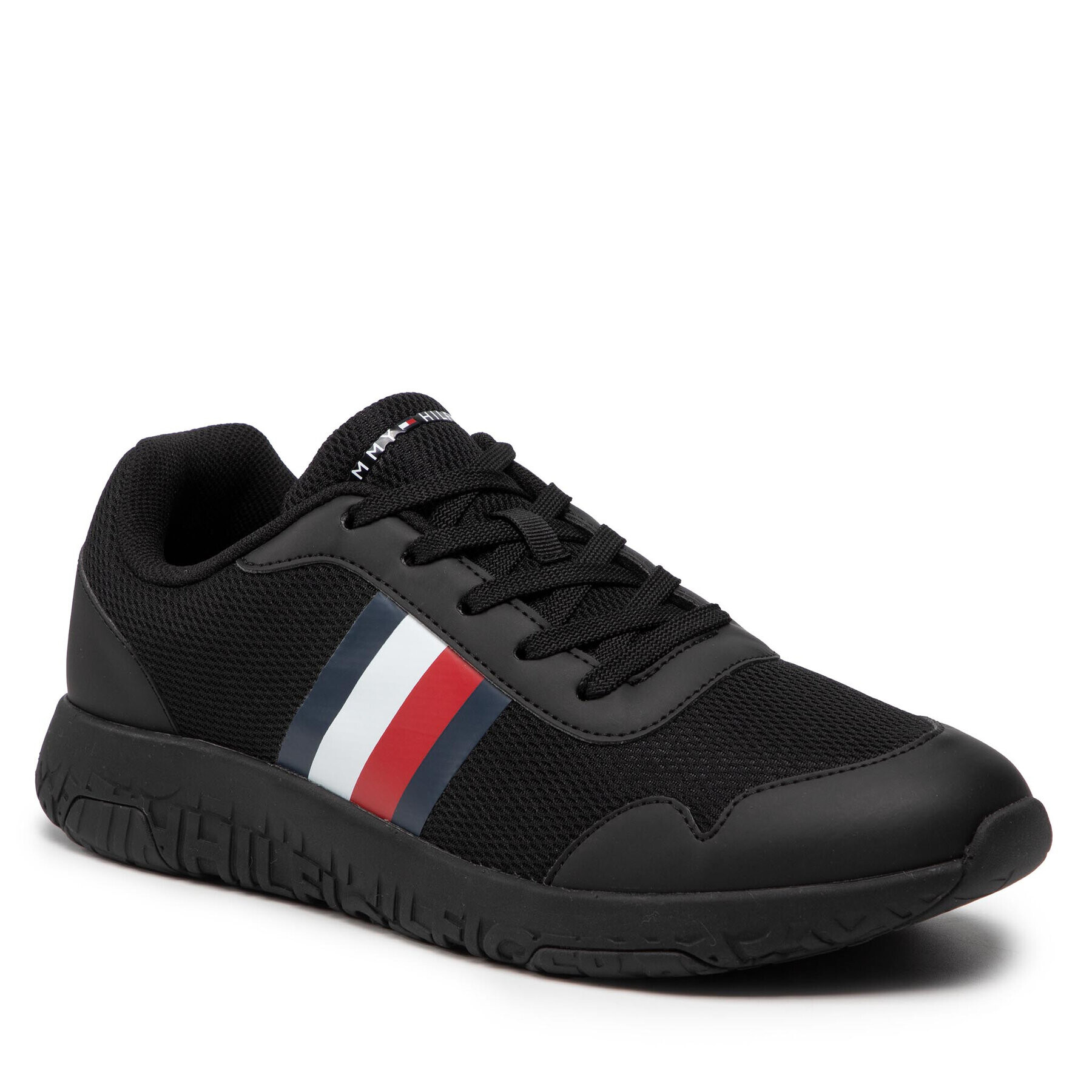 Tommy Hilfiger Сникърси Lightweight Knit Runner FM0FM04158 Черен - Pepit.bg