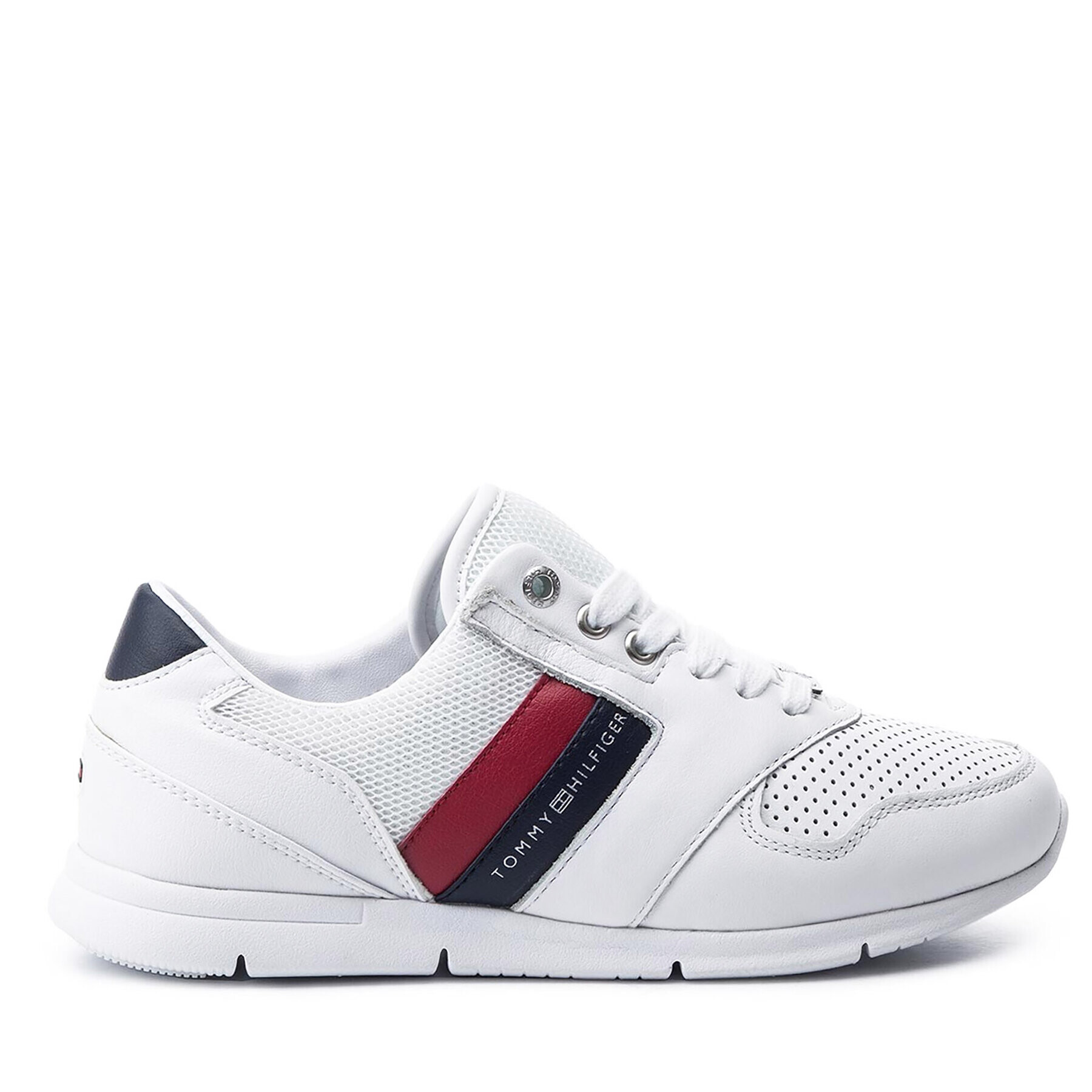 Tommy Hilfiger Сникърси Lightweight Leather FW0FW04261 Бял - Pepit.bg