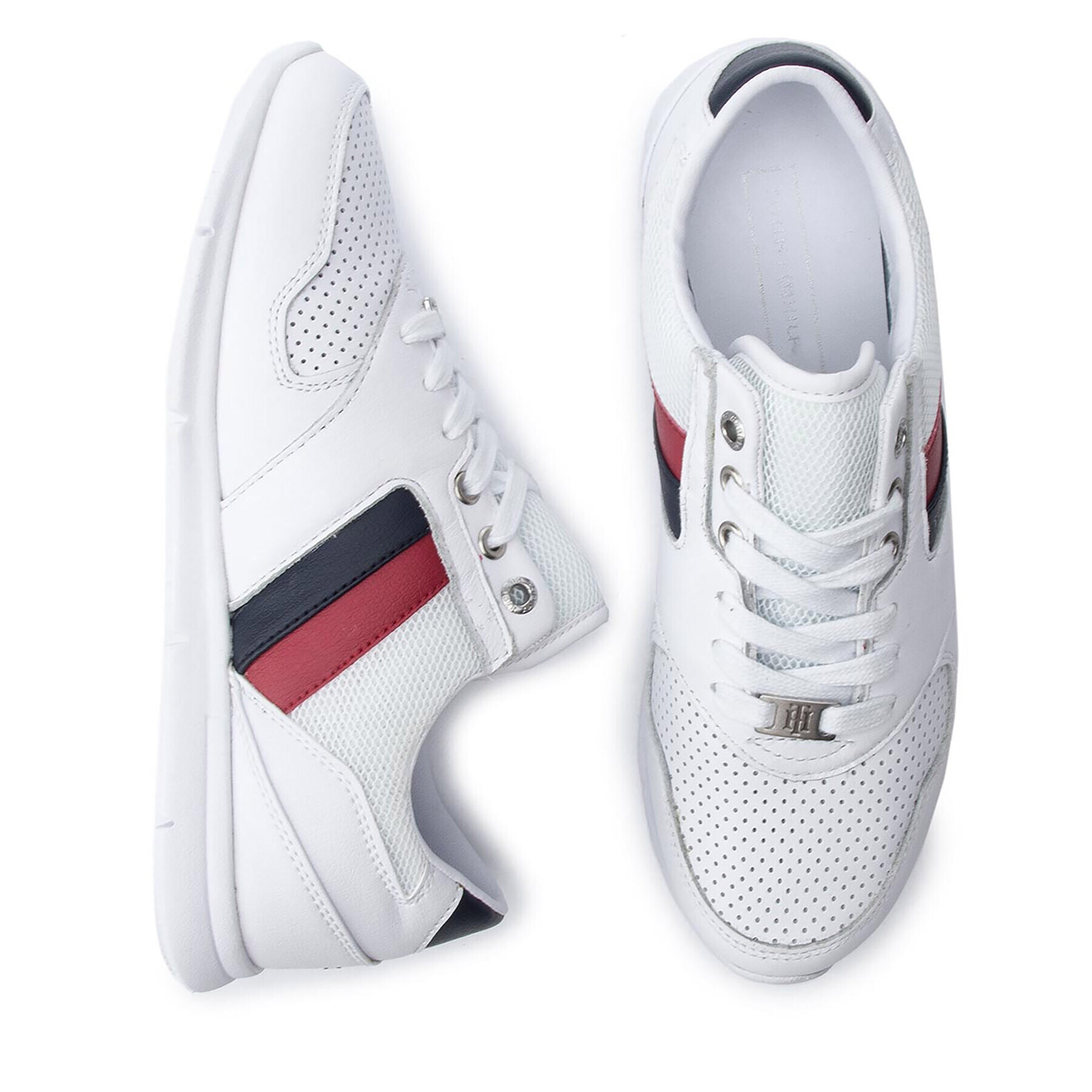 Tommy Hilfiger Сникърси Lightweight Leather FW0FW04261 Бял - Pepit.bg