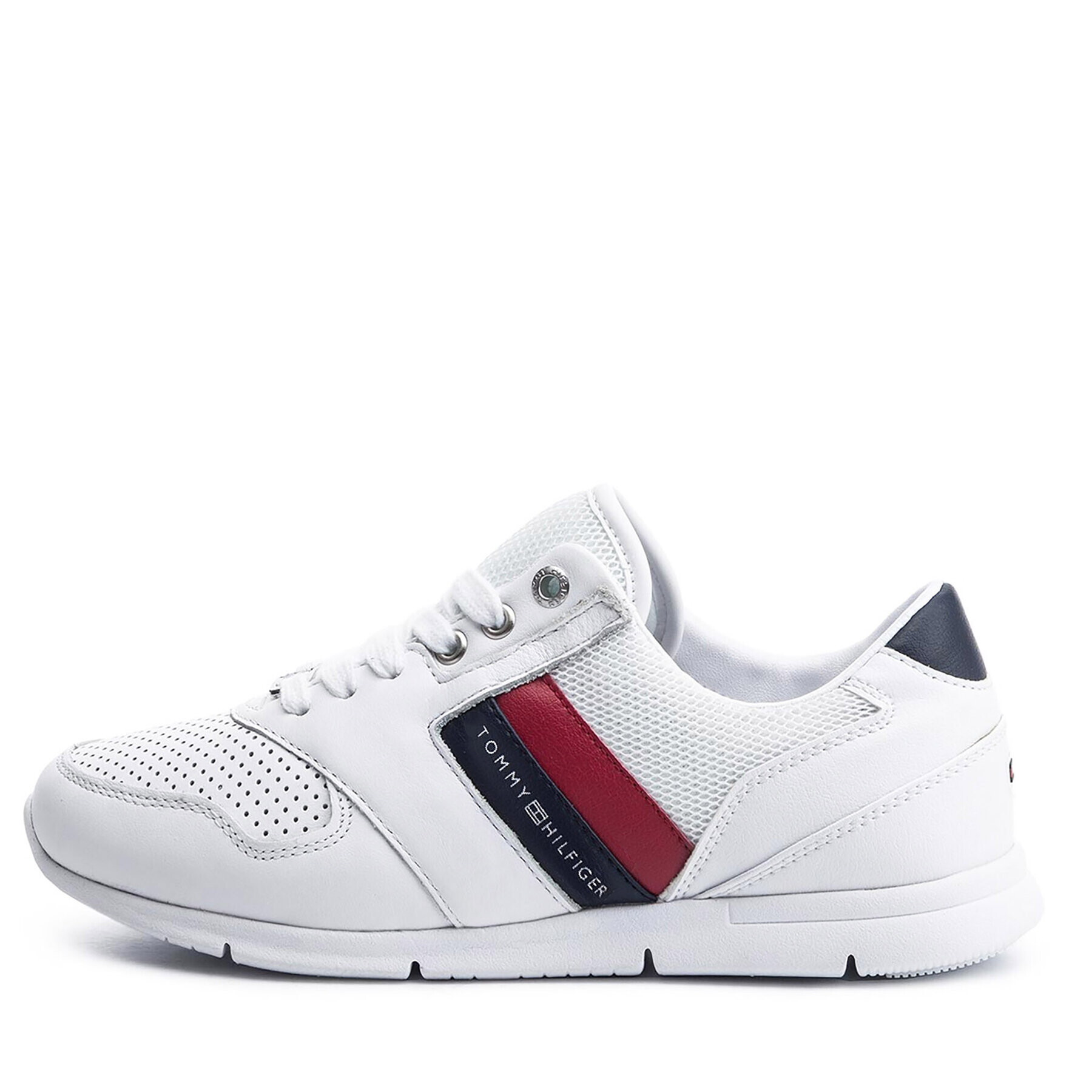 Tommy Hilfiger Сникърси Lightweight Leather FW0FW04261 Бял - Pepit.bg