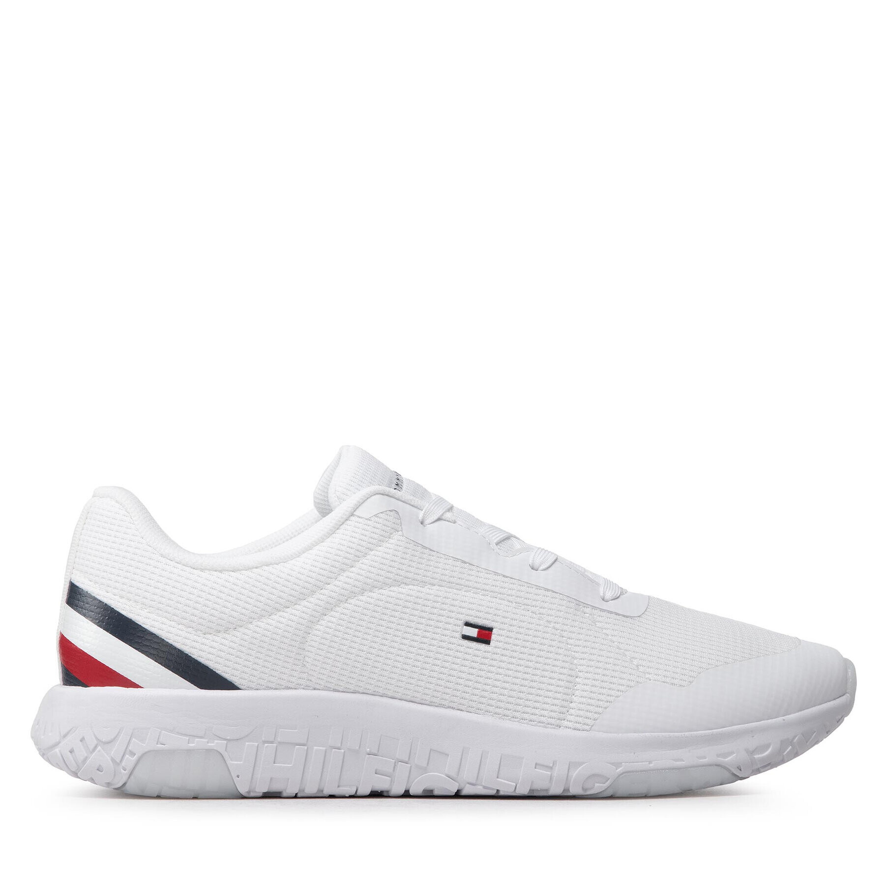 Tommy Hilfiger Сникърси Lightweight Runner Stripes FM0FM04131 Бял - Pepit.bg