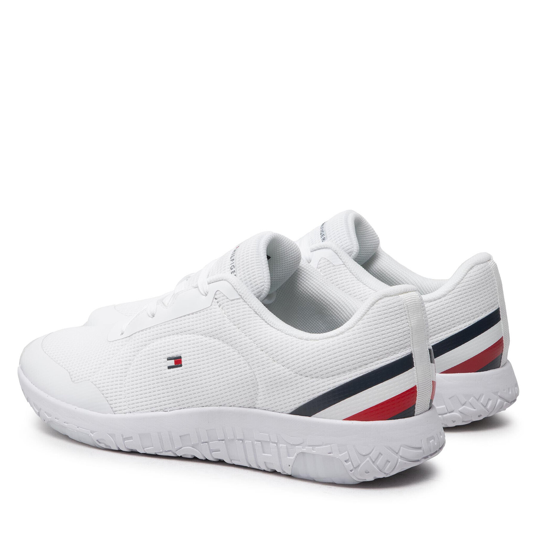 Tommy Hilfiger Сникърси Lightweight Runner Stripes FM0FM04131 Бял - Pepit.bg