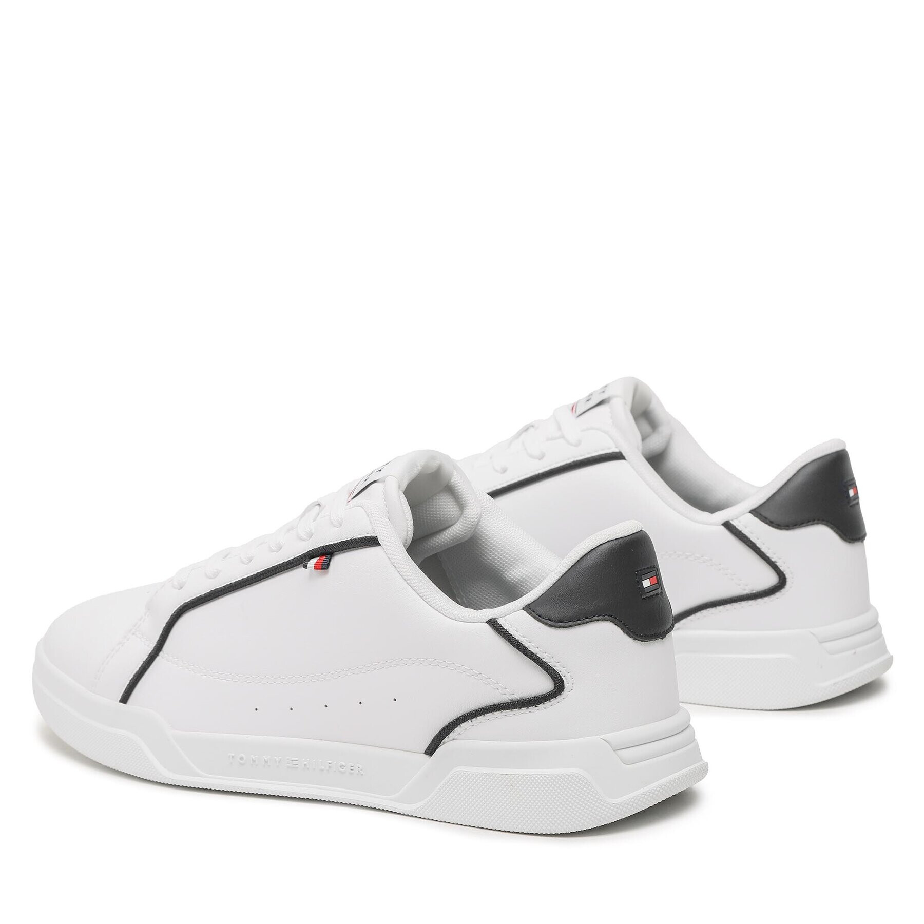 Tommy Hilfiger Сникърси Lo Cup Leather FM0FM04429 Бял - Pepit.bg