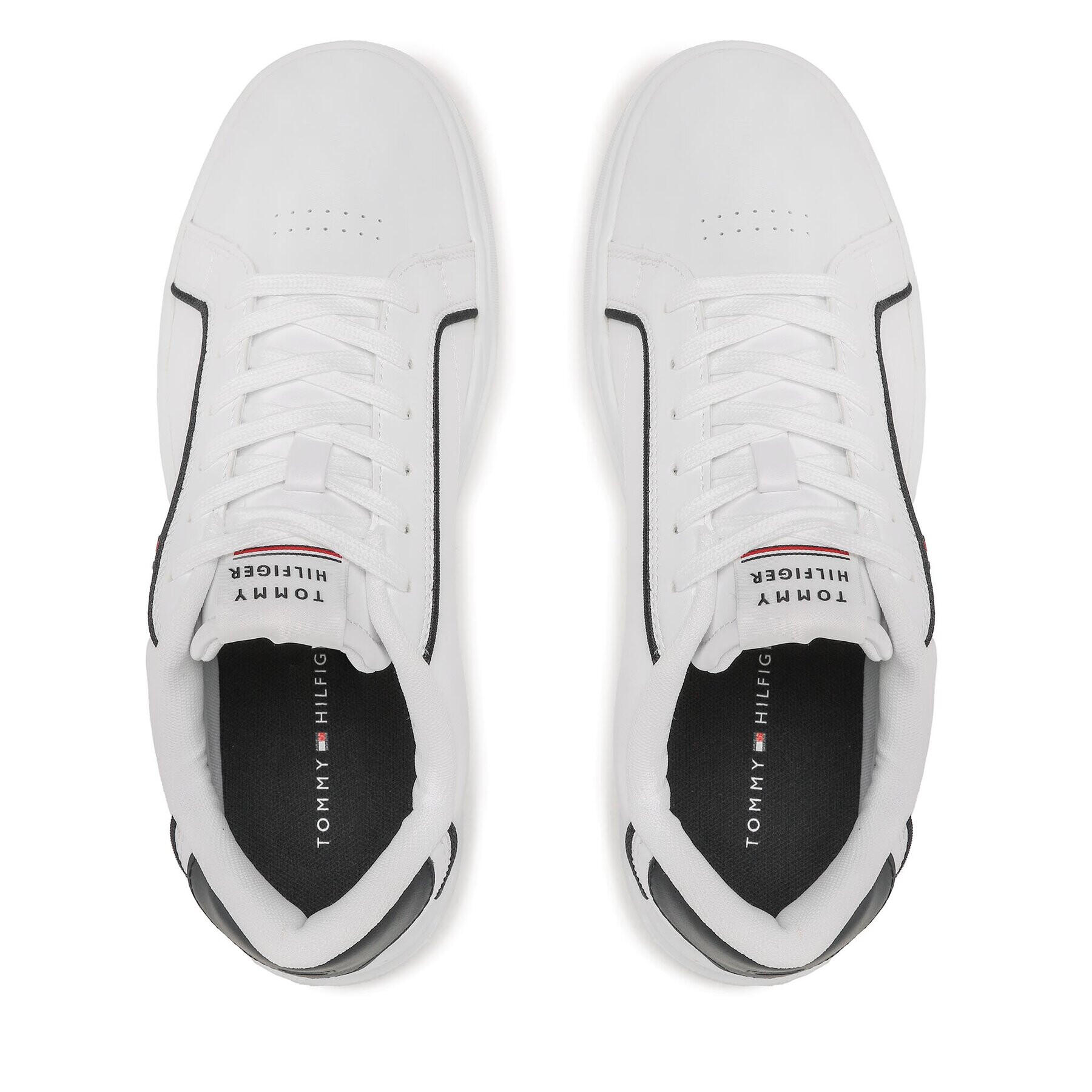 Tommy Hilfiger Сникърси Lo Cup Leather FM0FM04429 Бял - Pepit.bg