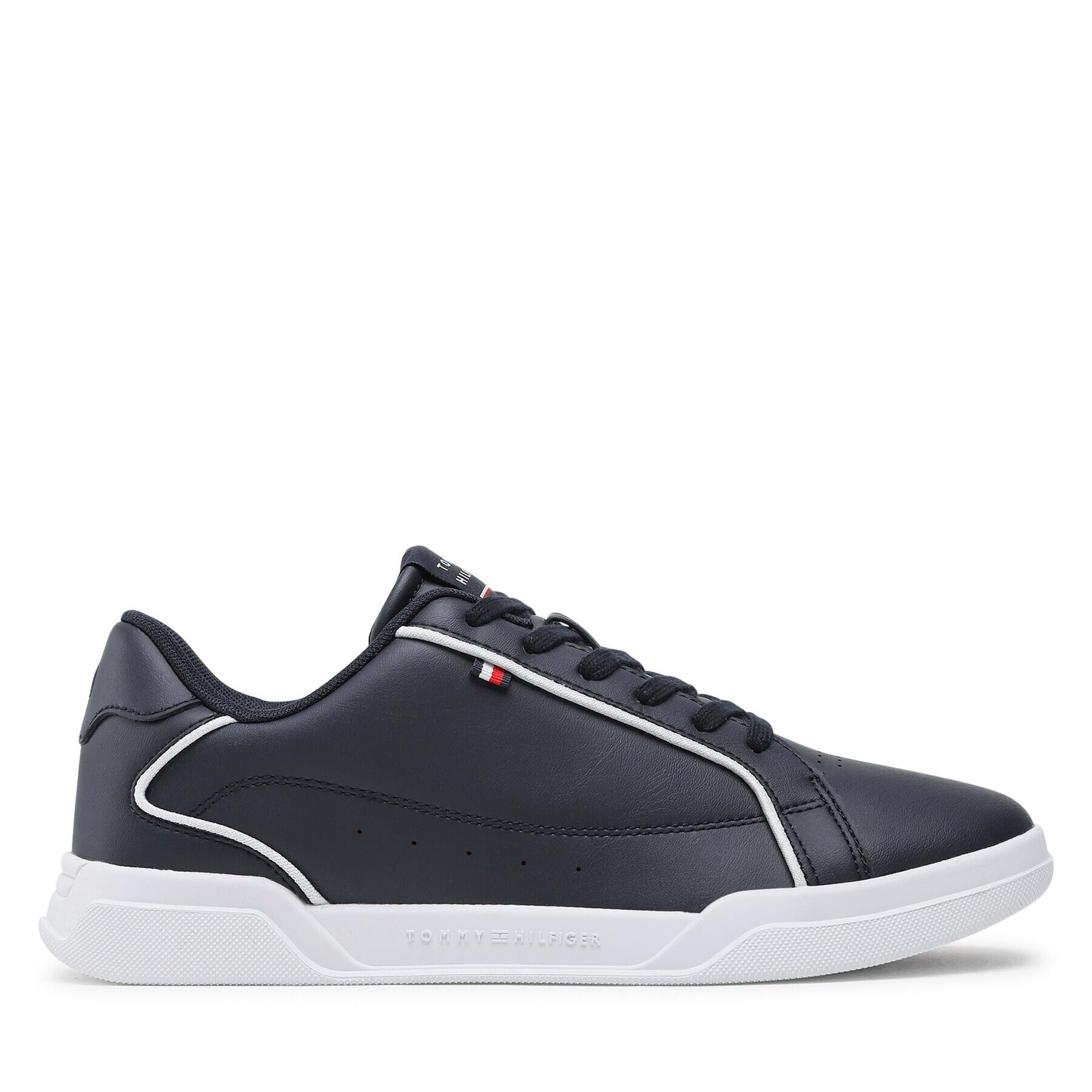 Tommy Hilfiger Сникърси Lo Cup Leather FM0FM04429 Тъмносин - Pepit.bg