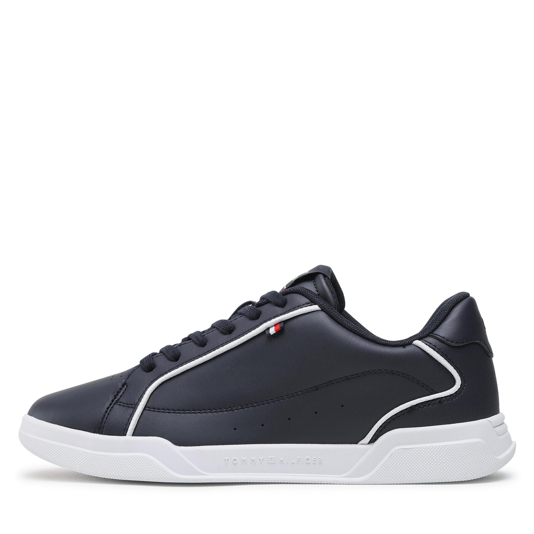 Tommy Hilfiger Сникърси Lo Cup Leather FM0FM04429 Тъмносин - Pepit.bg