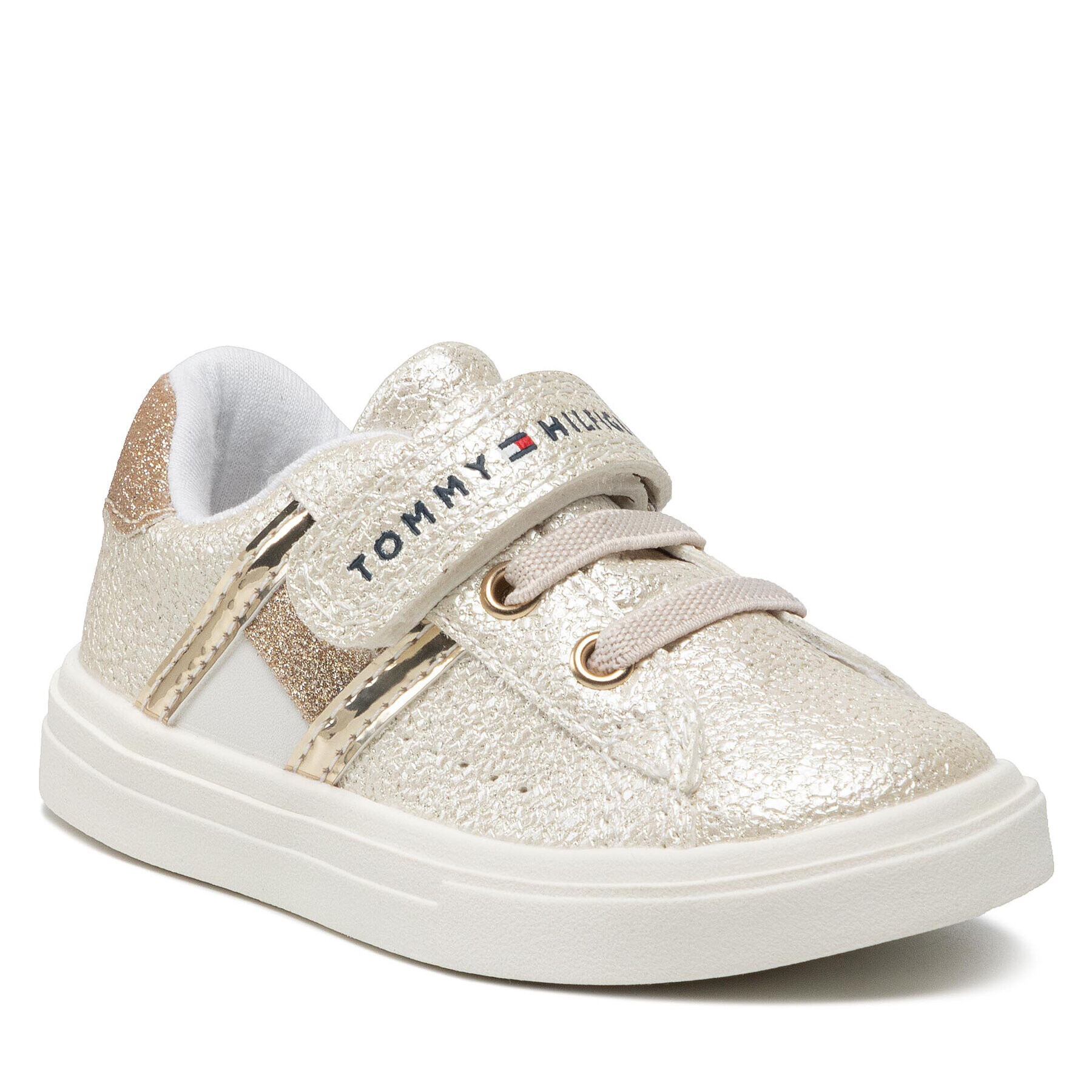 Tommy Hilfiger Сникърси Low Cut Lace-Up Sneaker T1A4-32124-1160 M Златист - Pepit.bg