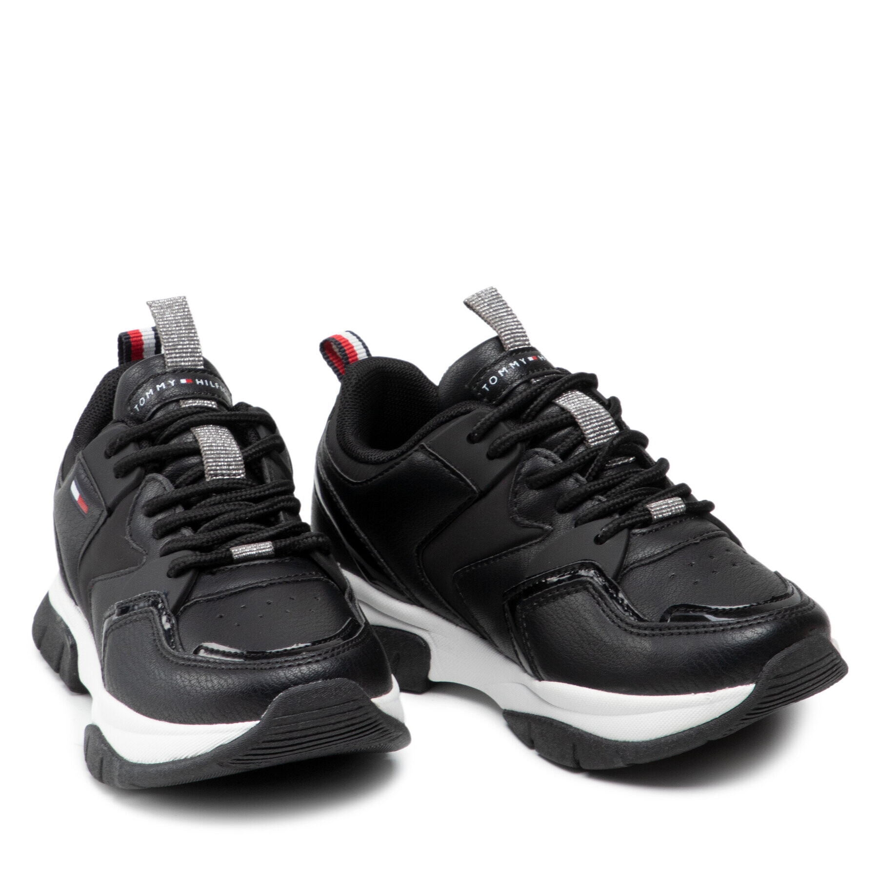 Tommy Hilfiger Сникърси Low Cut Lace-Up Sneaker T3A4-31177-0518 M Черен - Pepit.bg